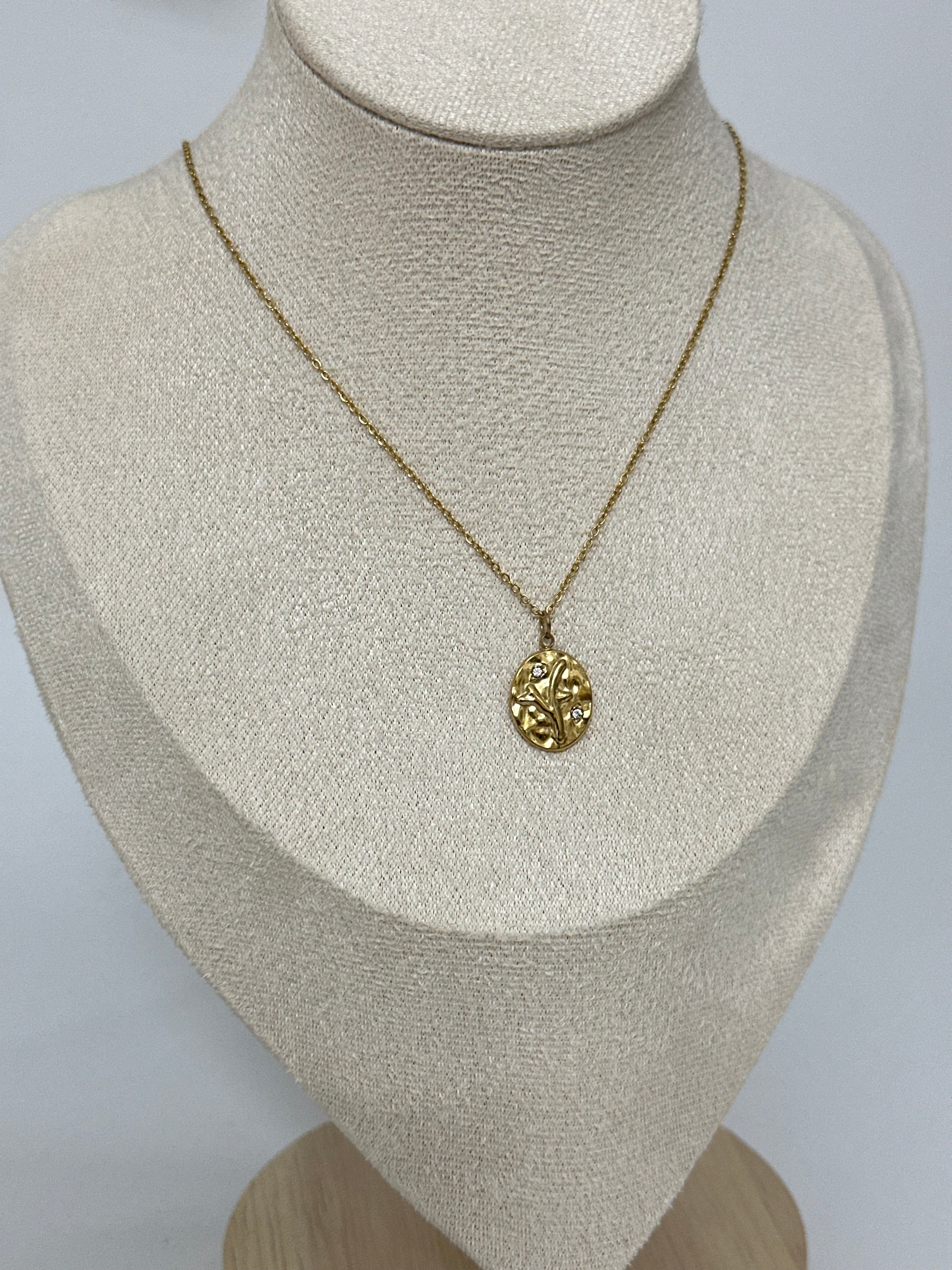 Vintage kolye ezme desen