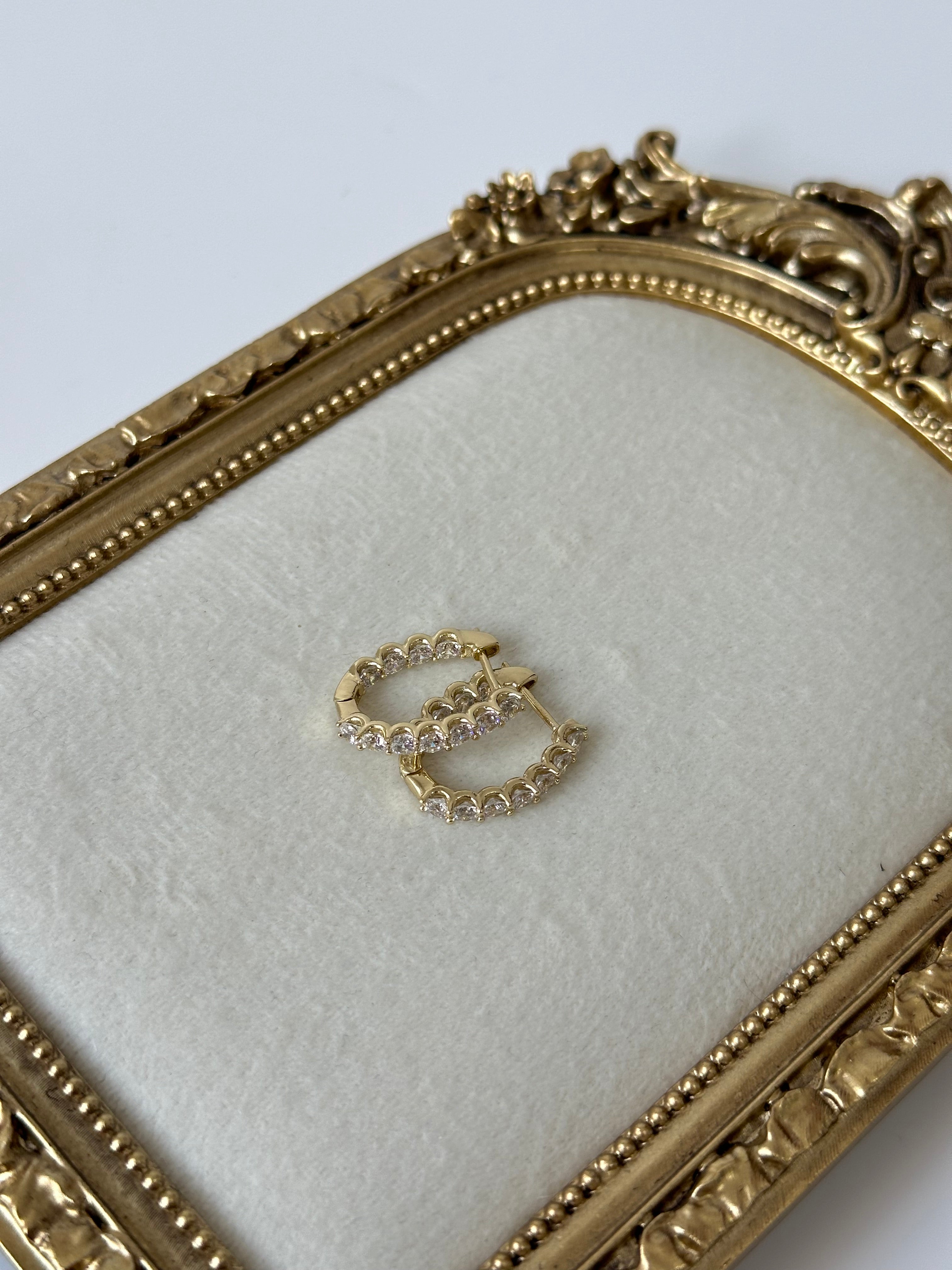 Leydi Çift Geçiş Taş Xuping Küpe