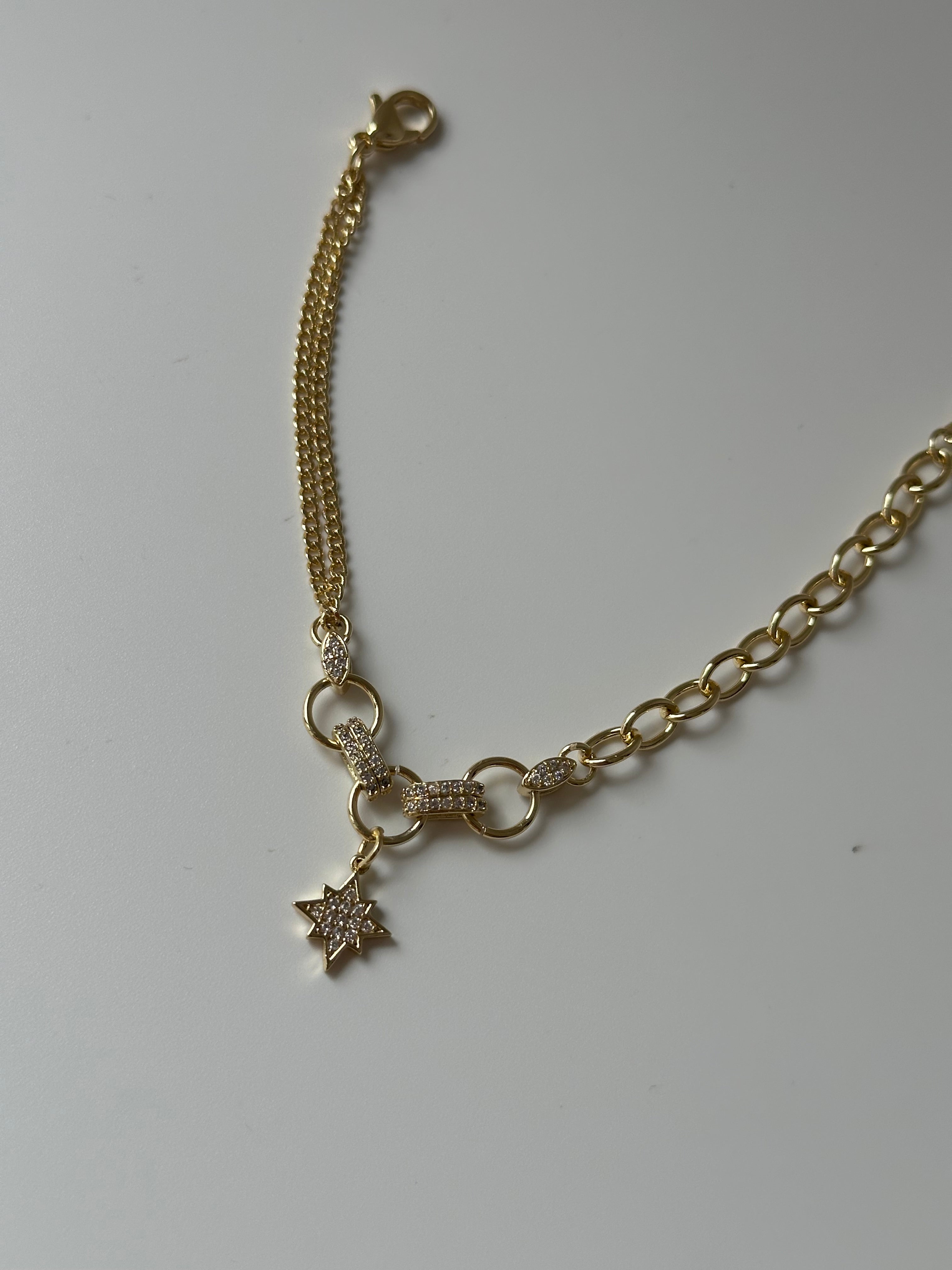 Kuzey Yıldız Charm 14k Bileklik