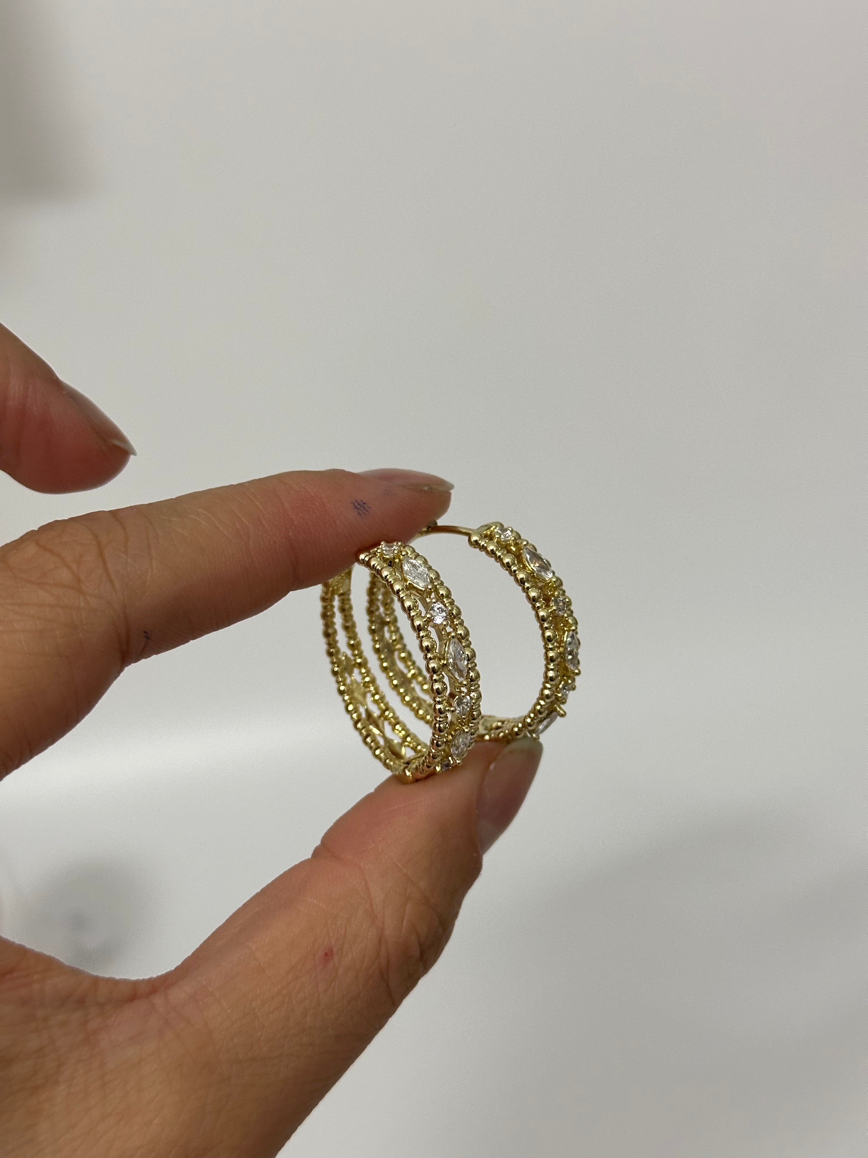 Elmas Taş Detay Xuping Küpe