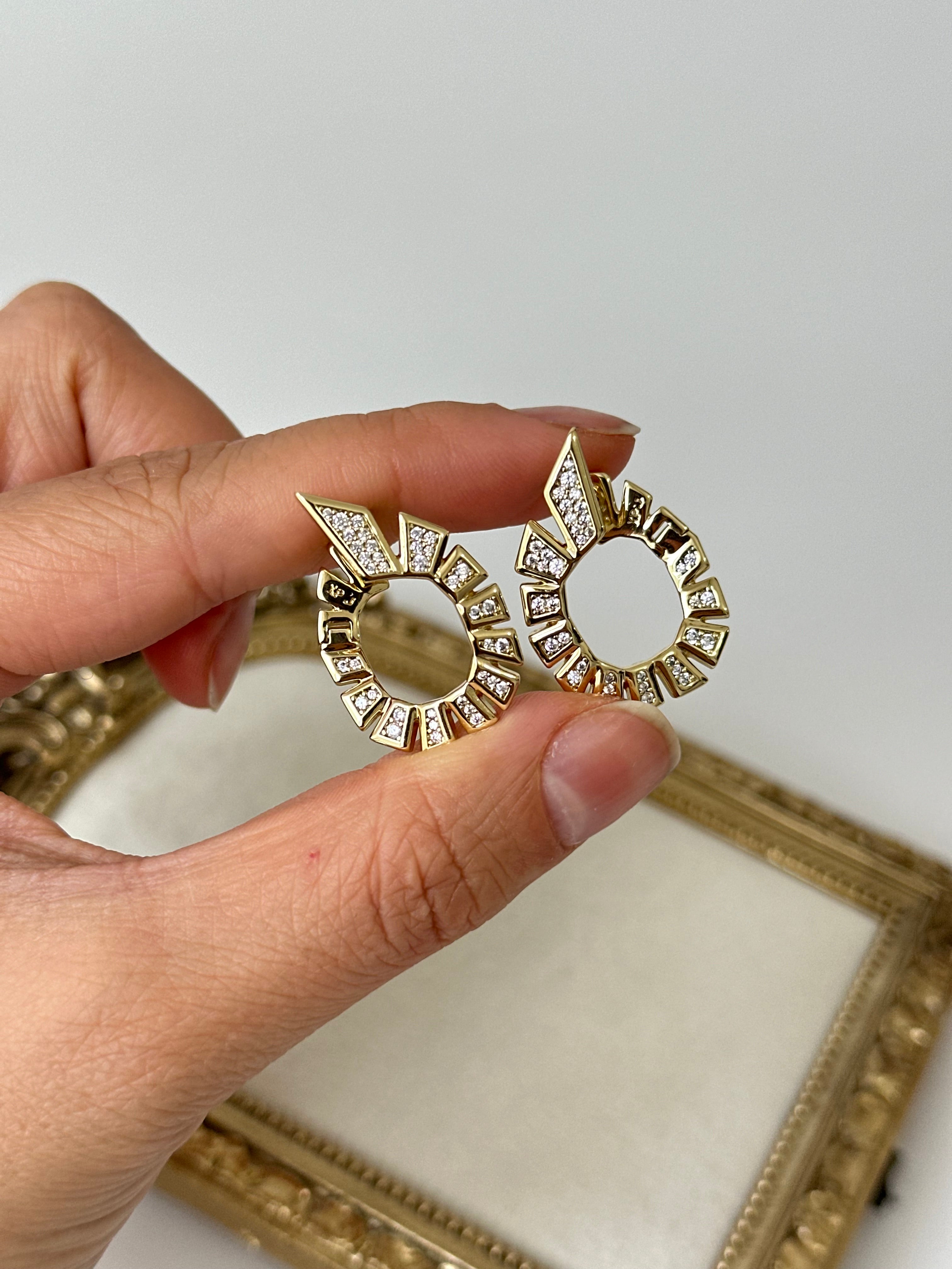 Doia Xuping Klips Detay Küpe