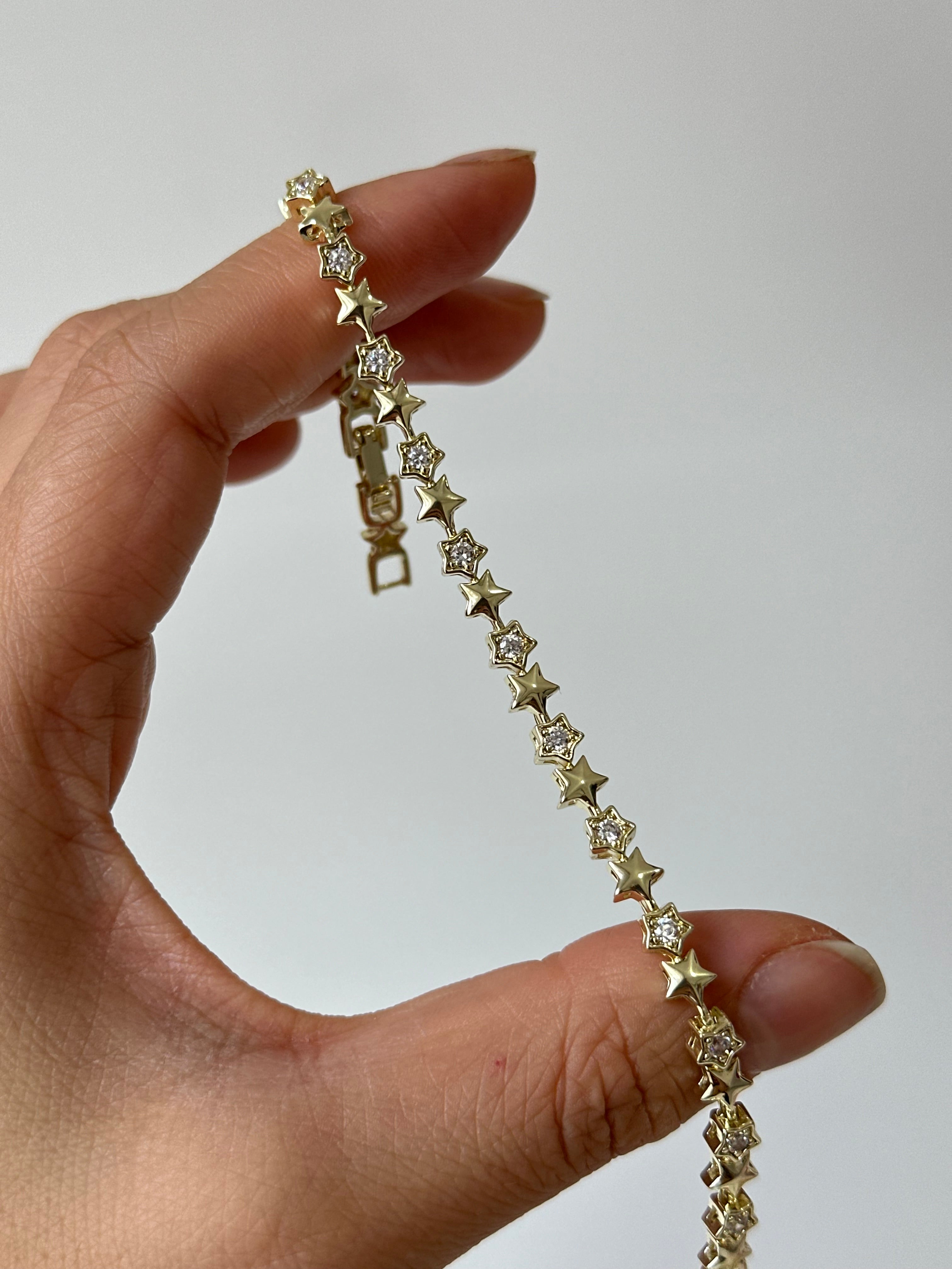 Yıldız Yolu Bileklik 14k