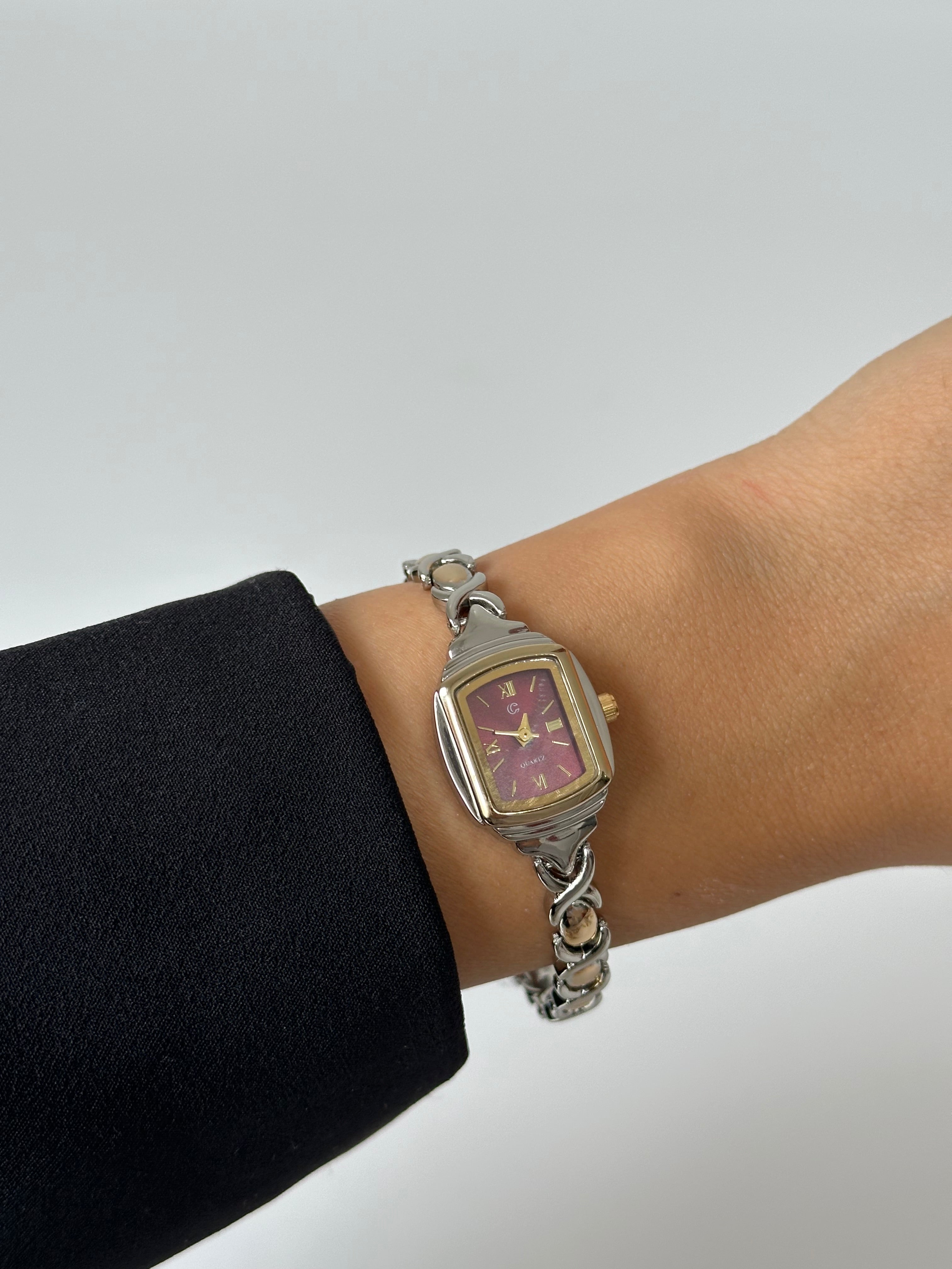 Kare Kadran Bordo Mix Saat