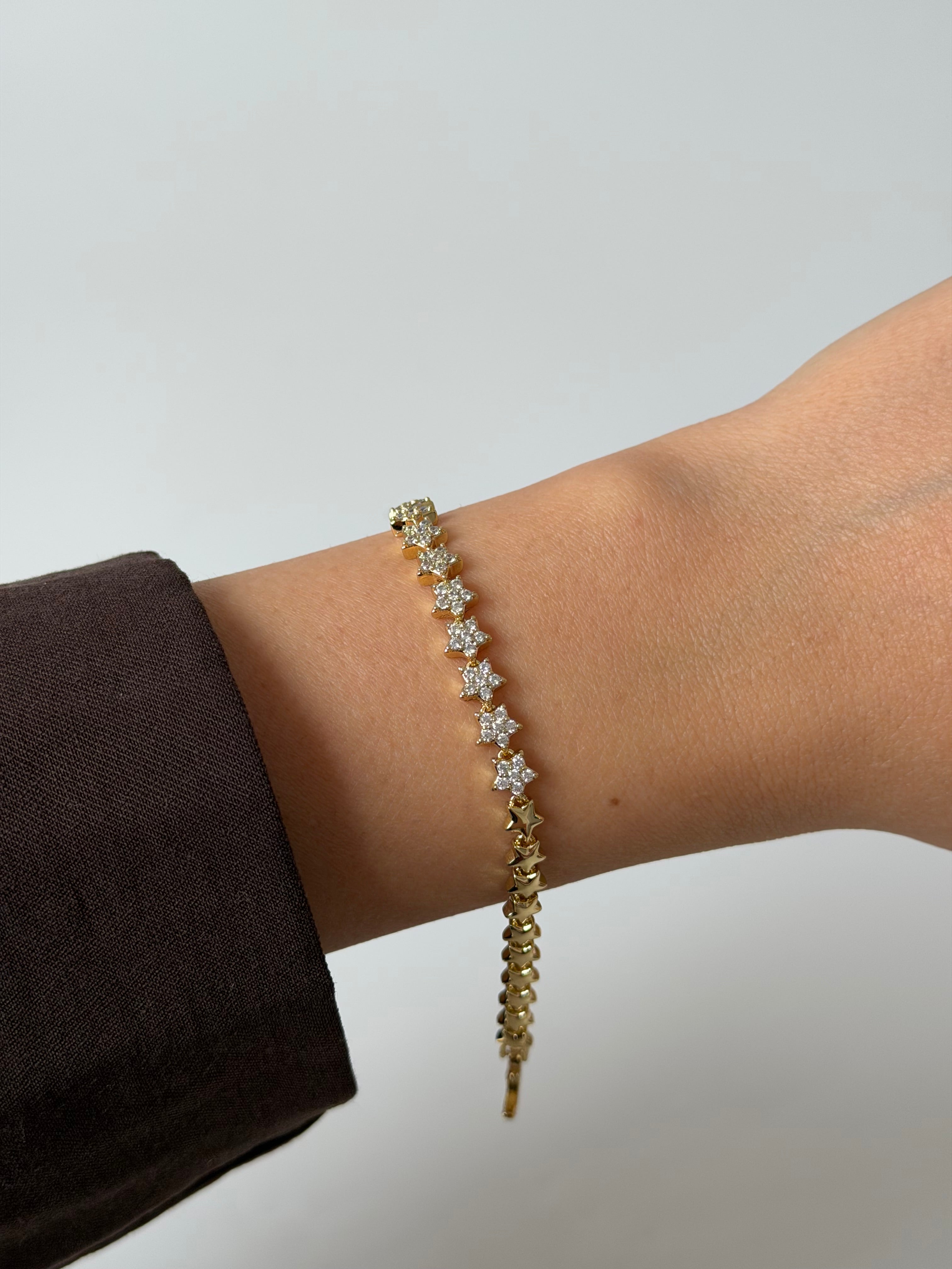 Yıldız işleme sıralı Bileklik xuping