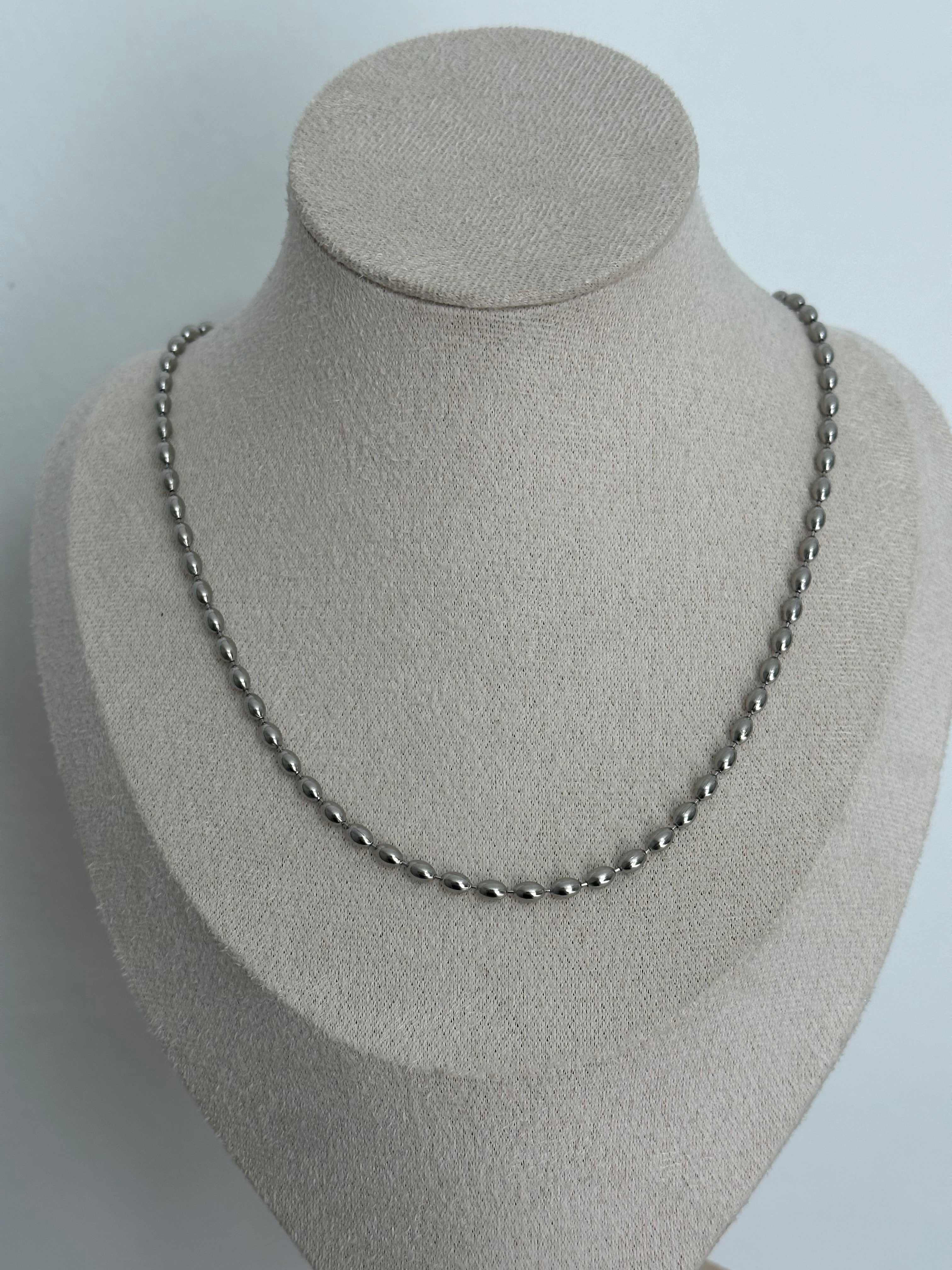 Silver Çelik Arpa Zincir