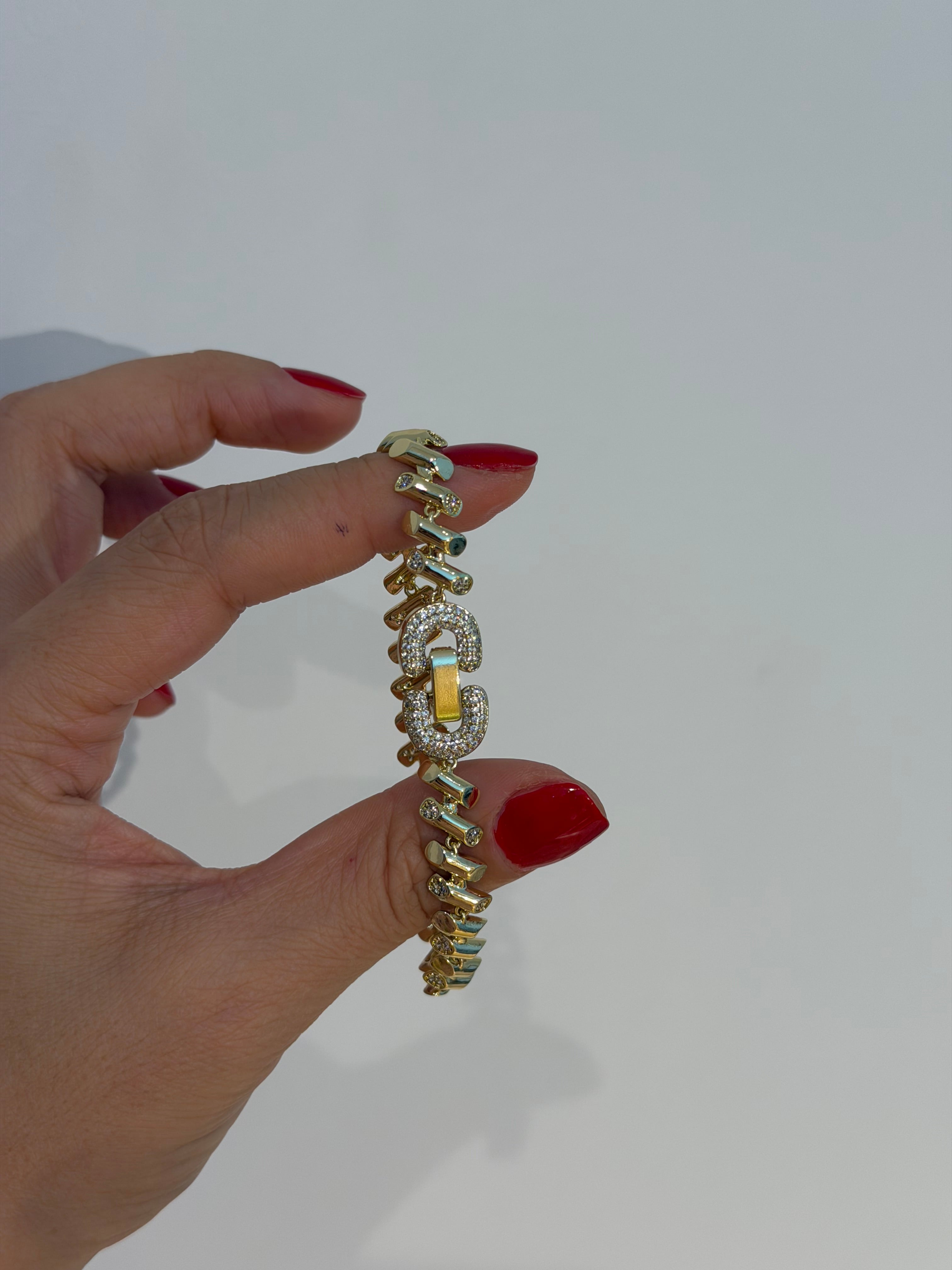 Olessa Xuping Kilit İşleme Bileklik