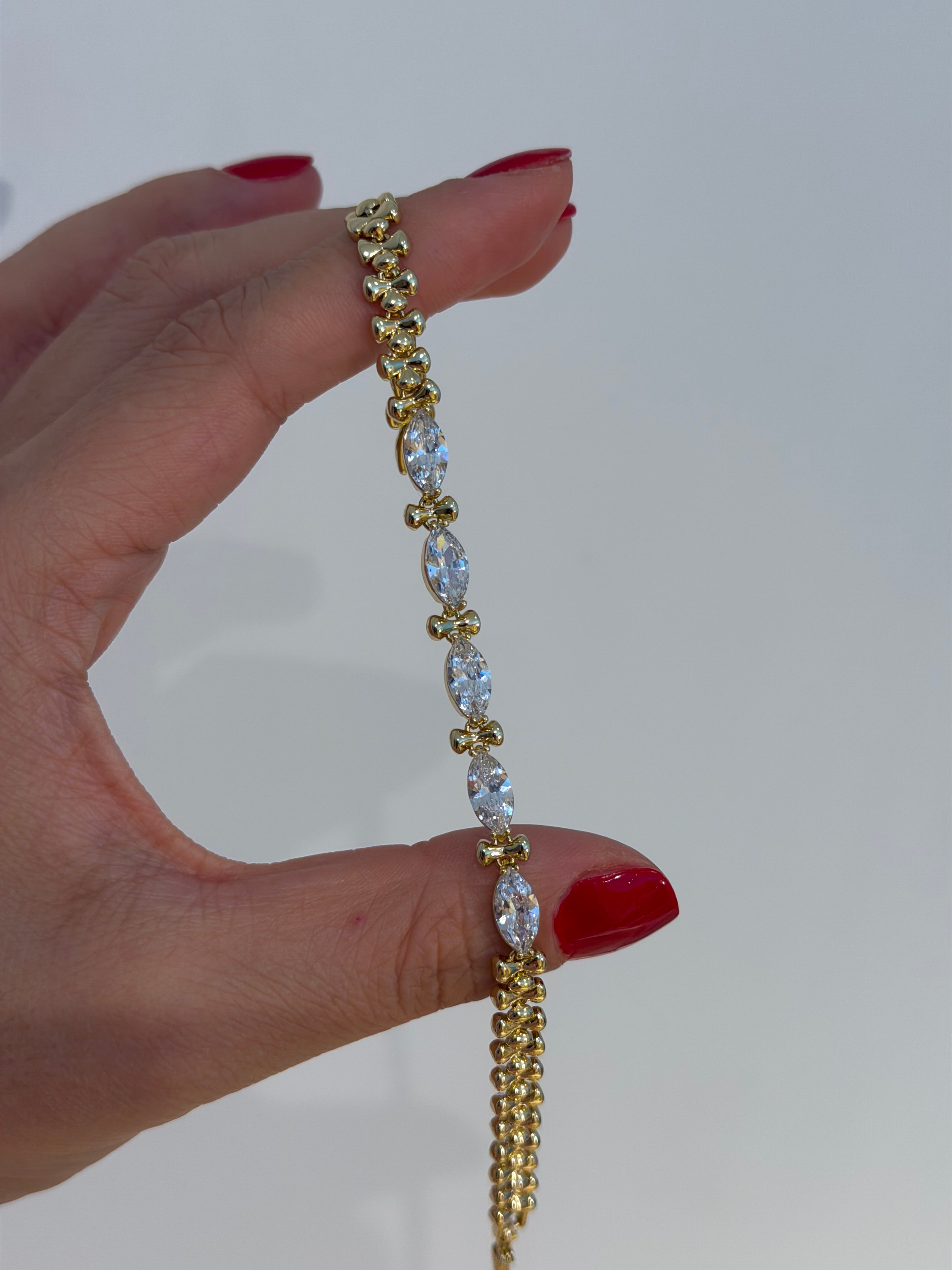 Elmas Badem Taş Xuping Bileklik