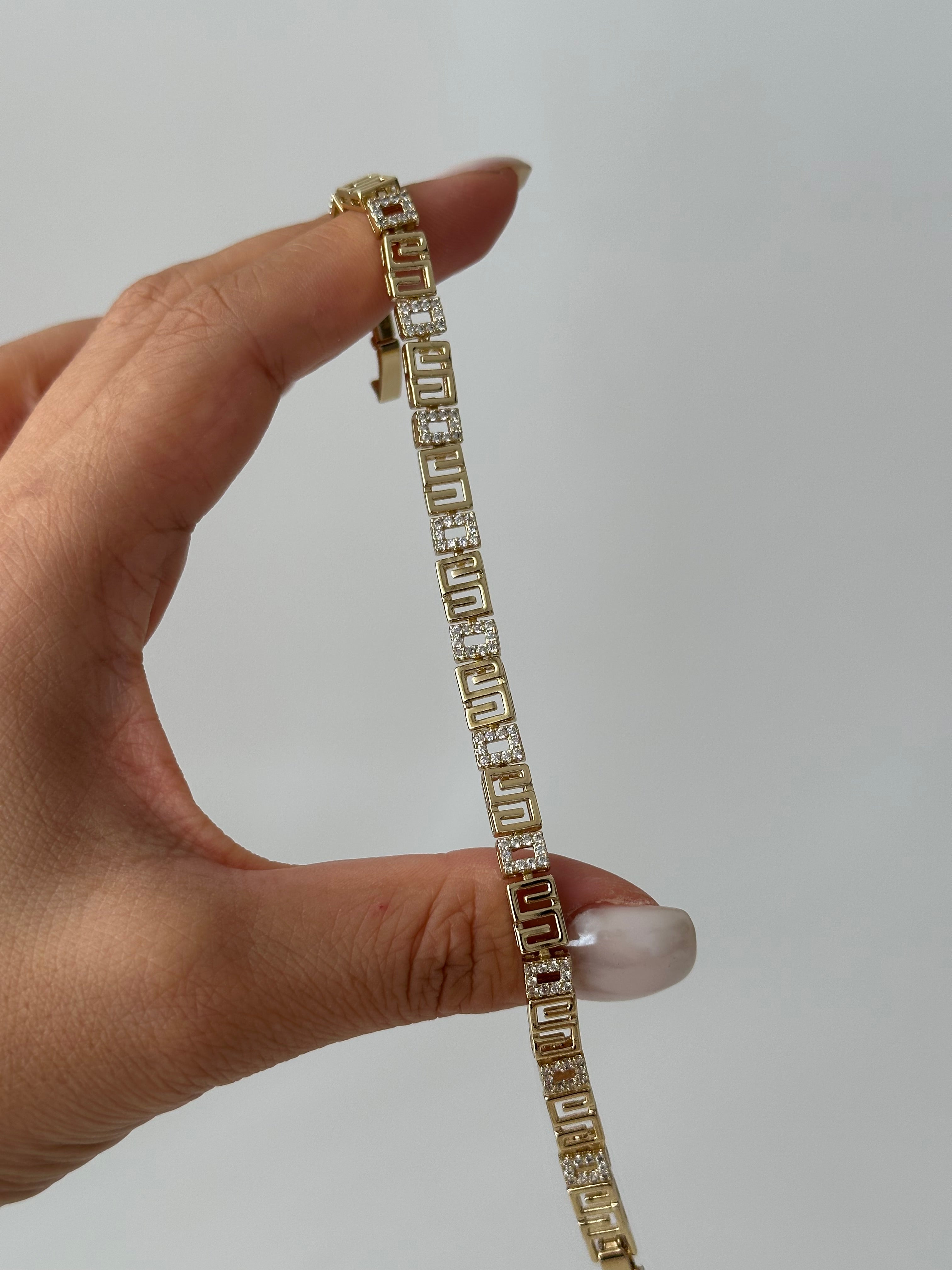 Zikzak Geçiş Xuping 14k Bileklik