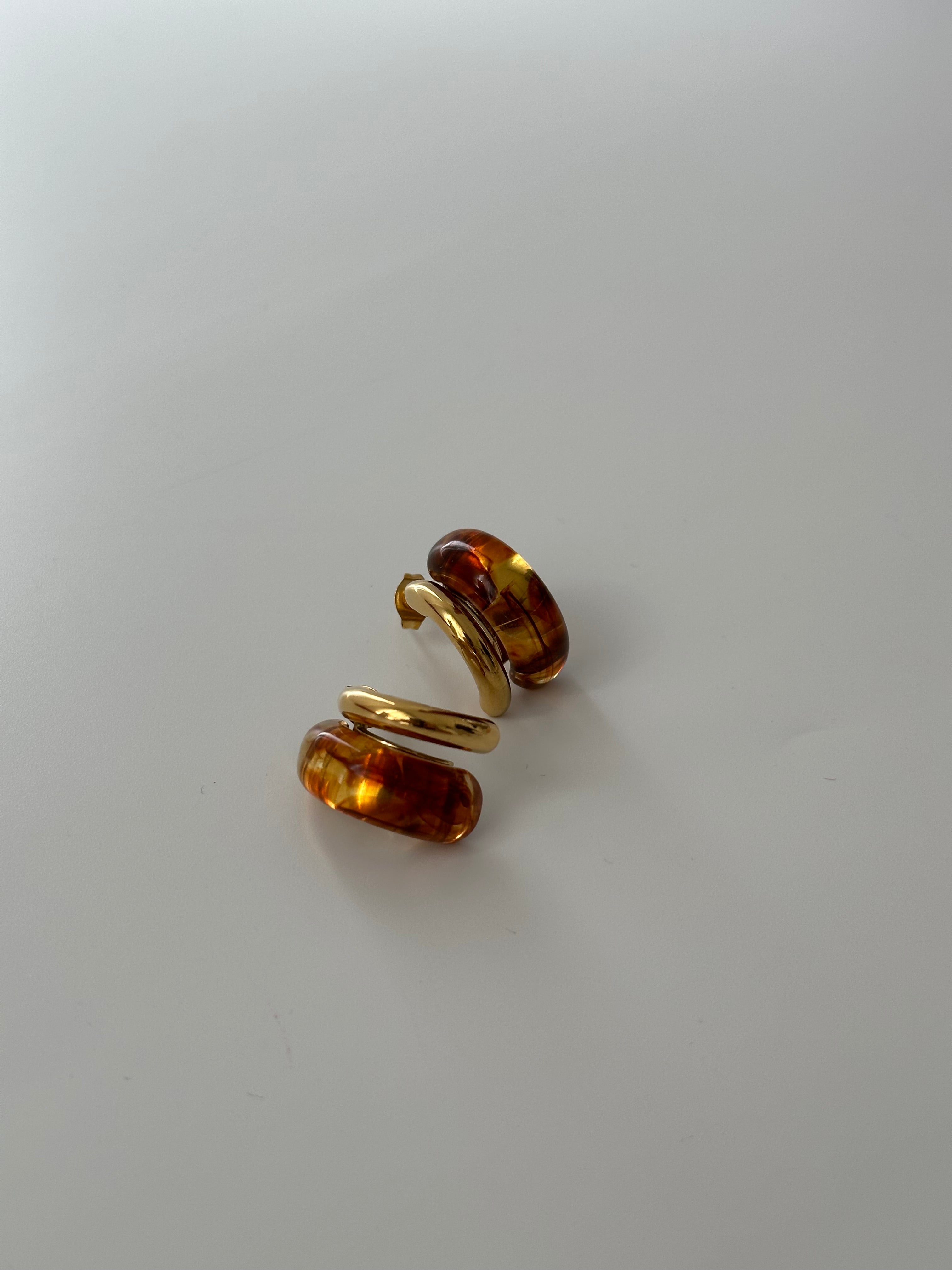 Leopar Gold Detay Küpe