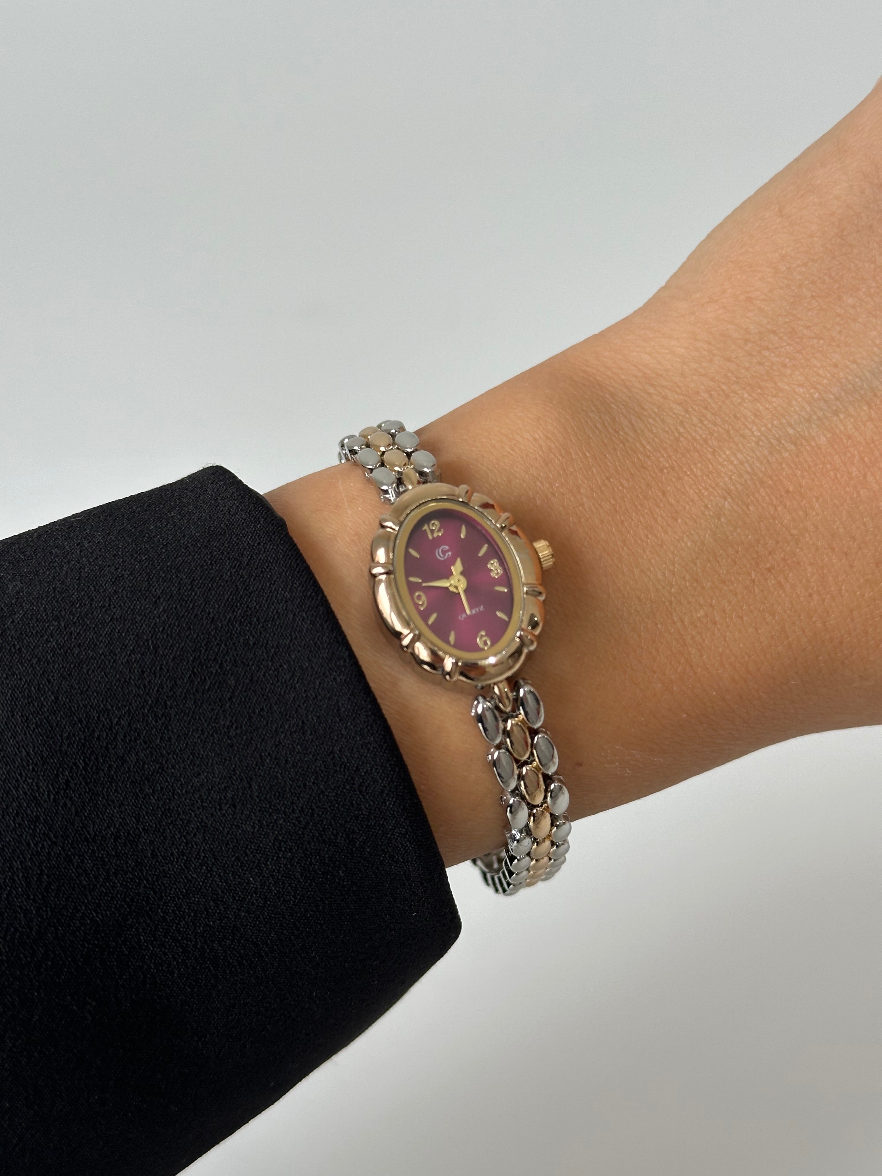 Princes Bordo Kadran Saat Vintage