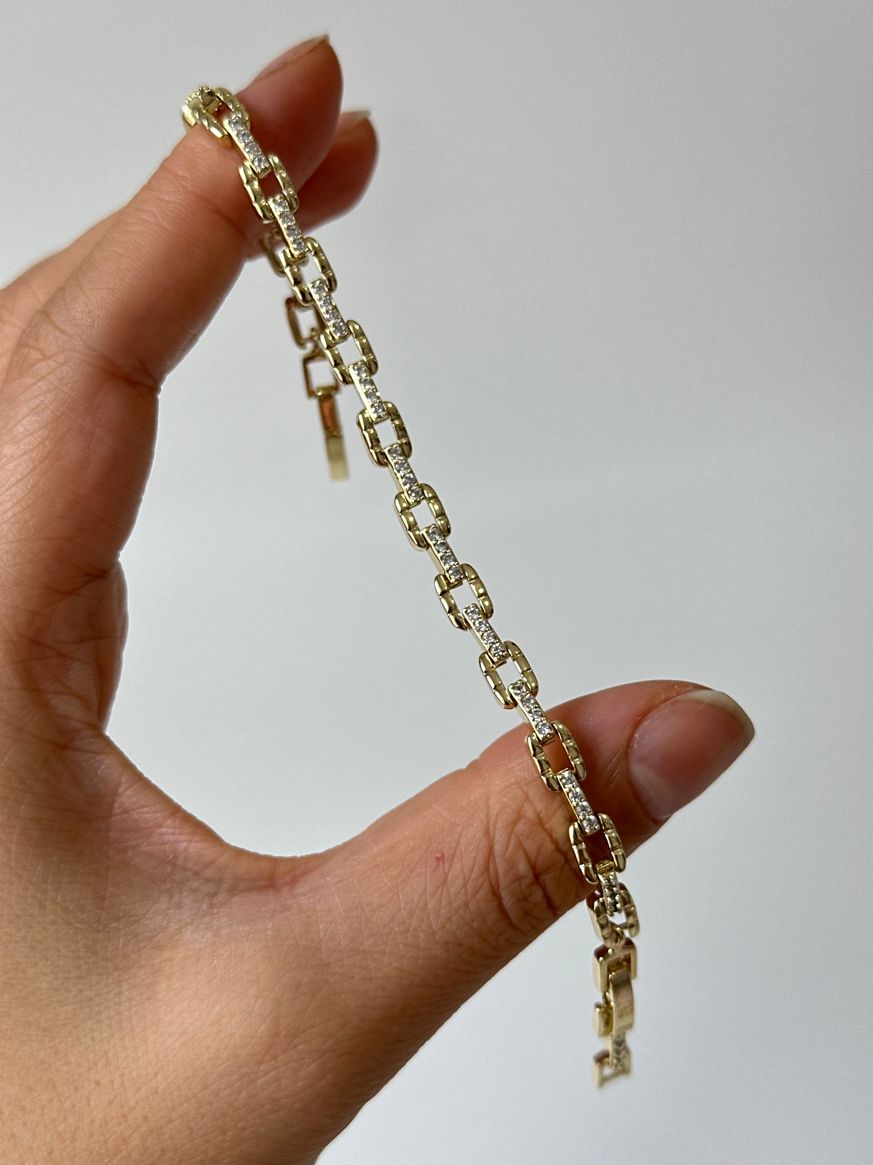 Taş Birleşim Kuyum Bileklik 14k