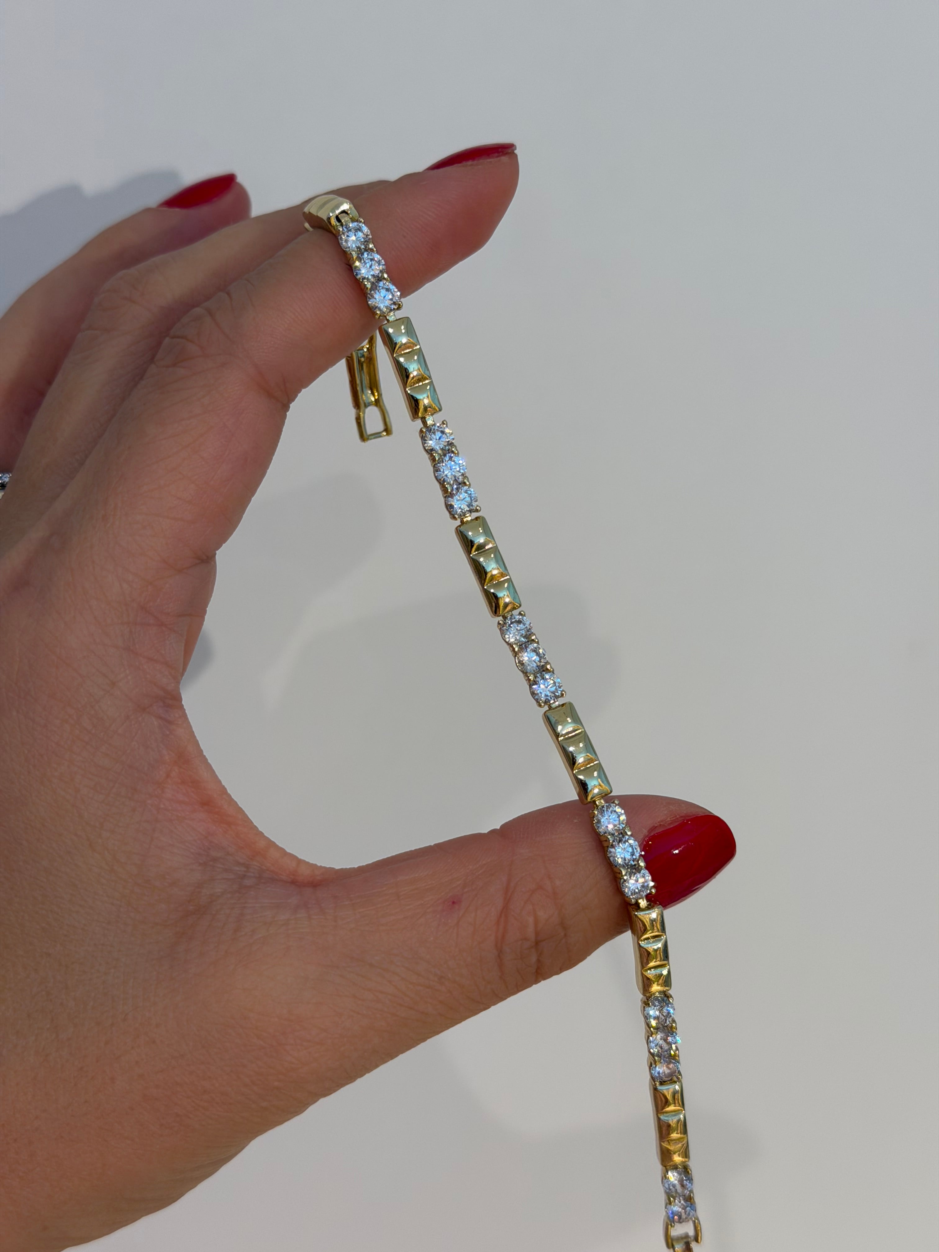 Zirkon Taş Kare Xuping Bileklik