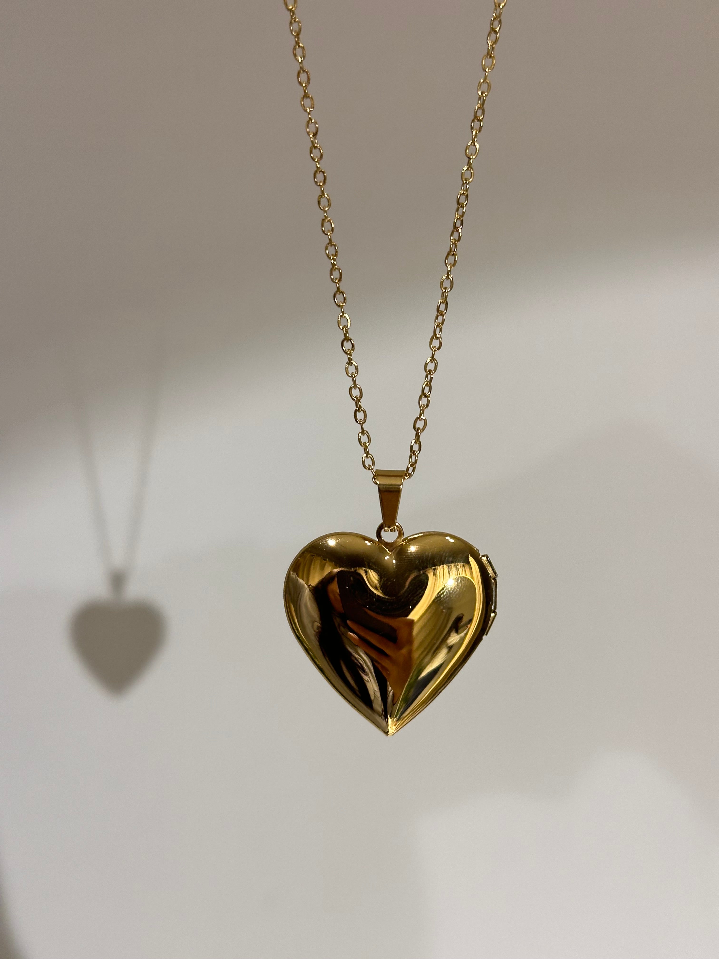 Gold Anı Kolyesi Çelik Fotograflı