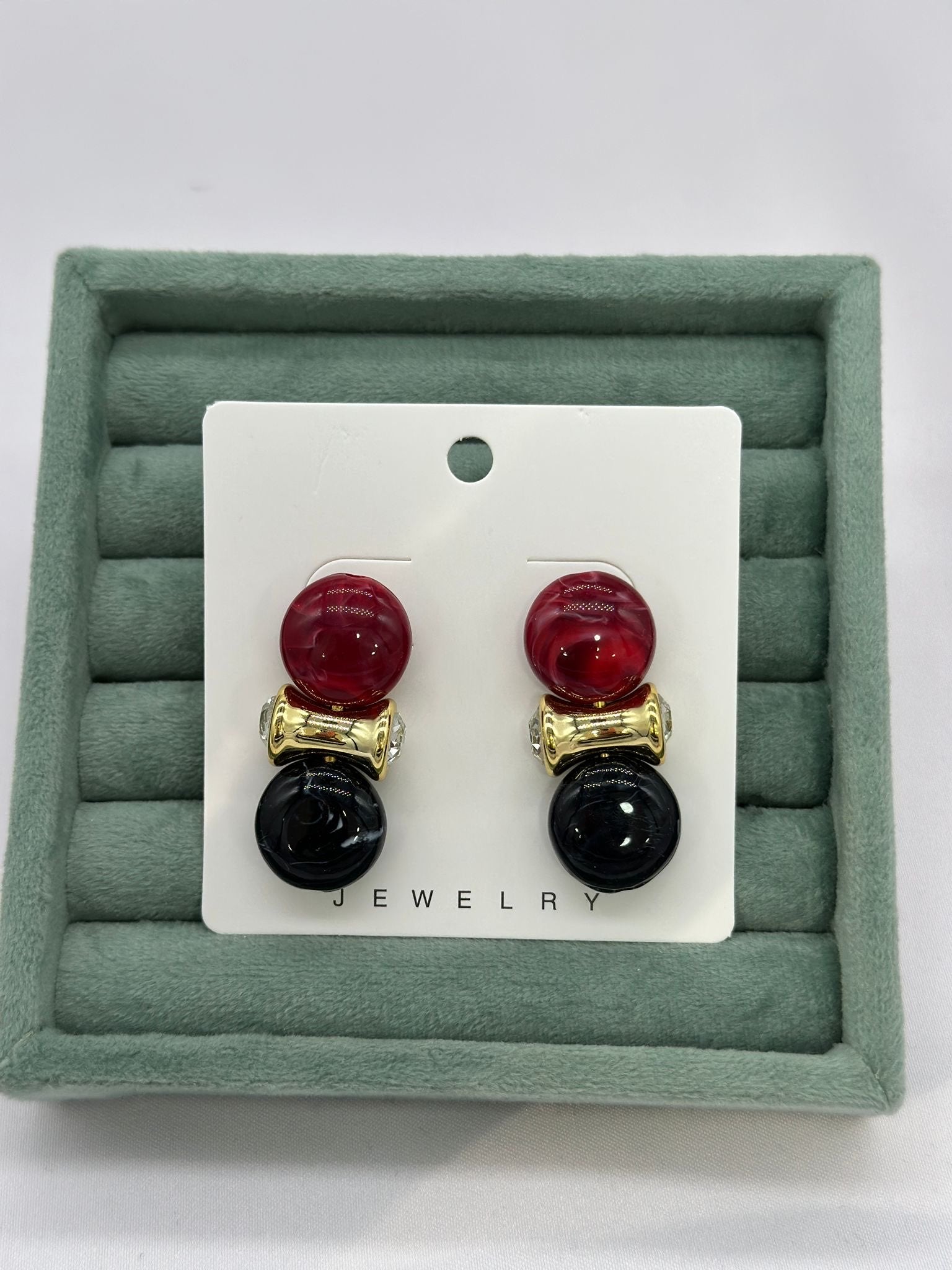 Minzax Bordo Mix Küpe