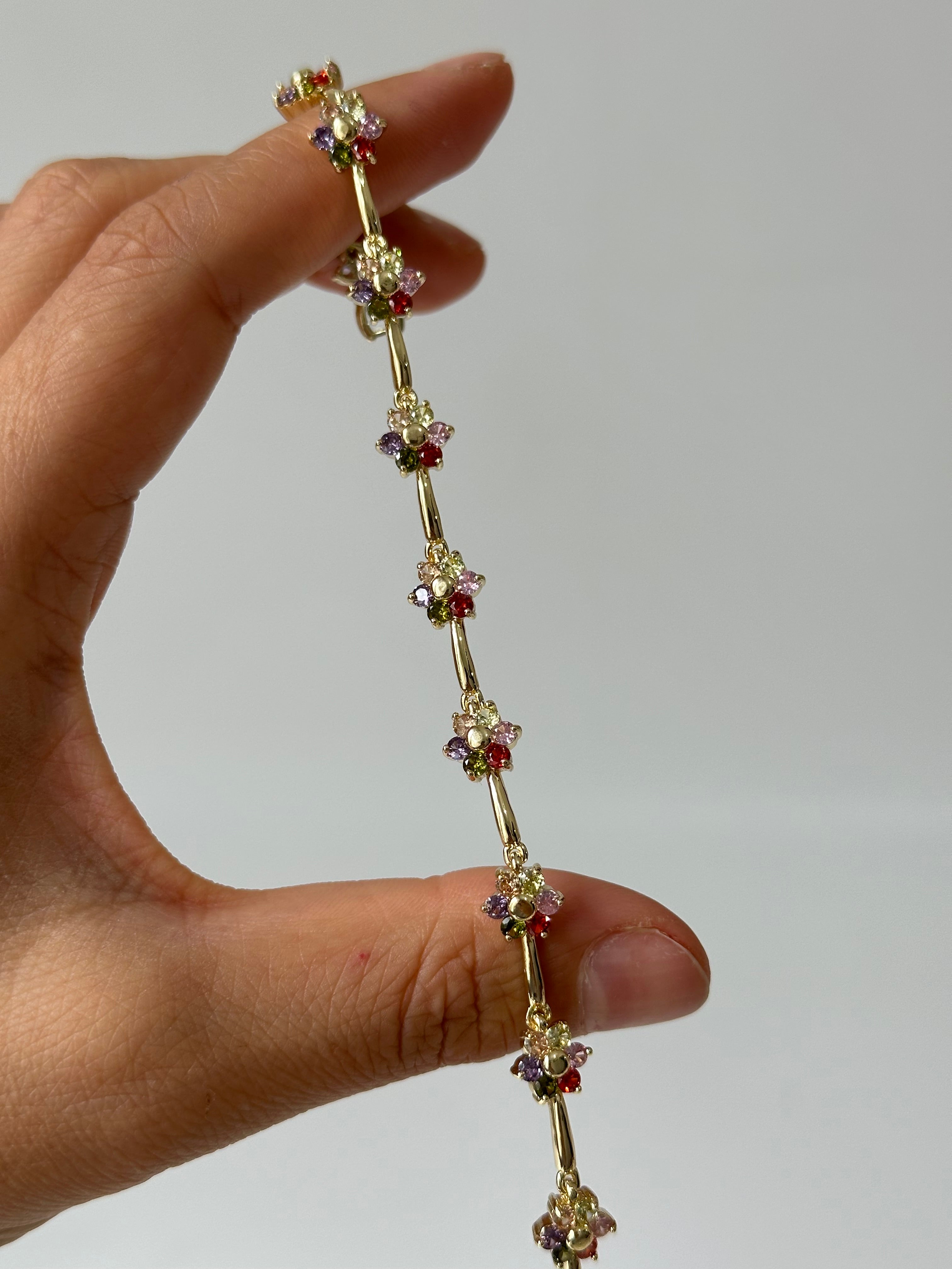 Renkli Çiçek Model Bileklik