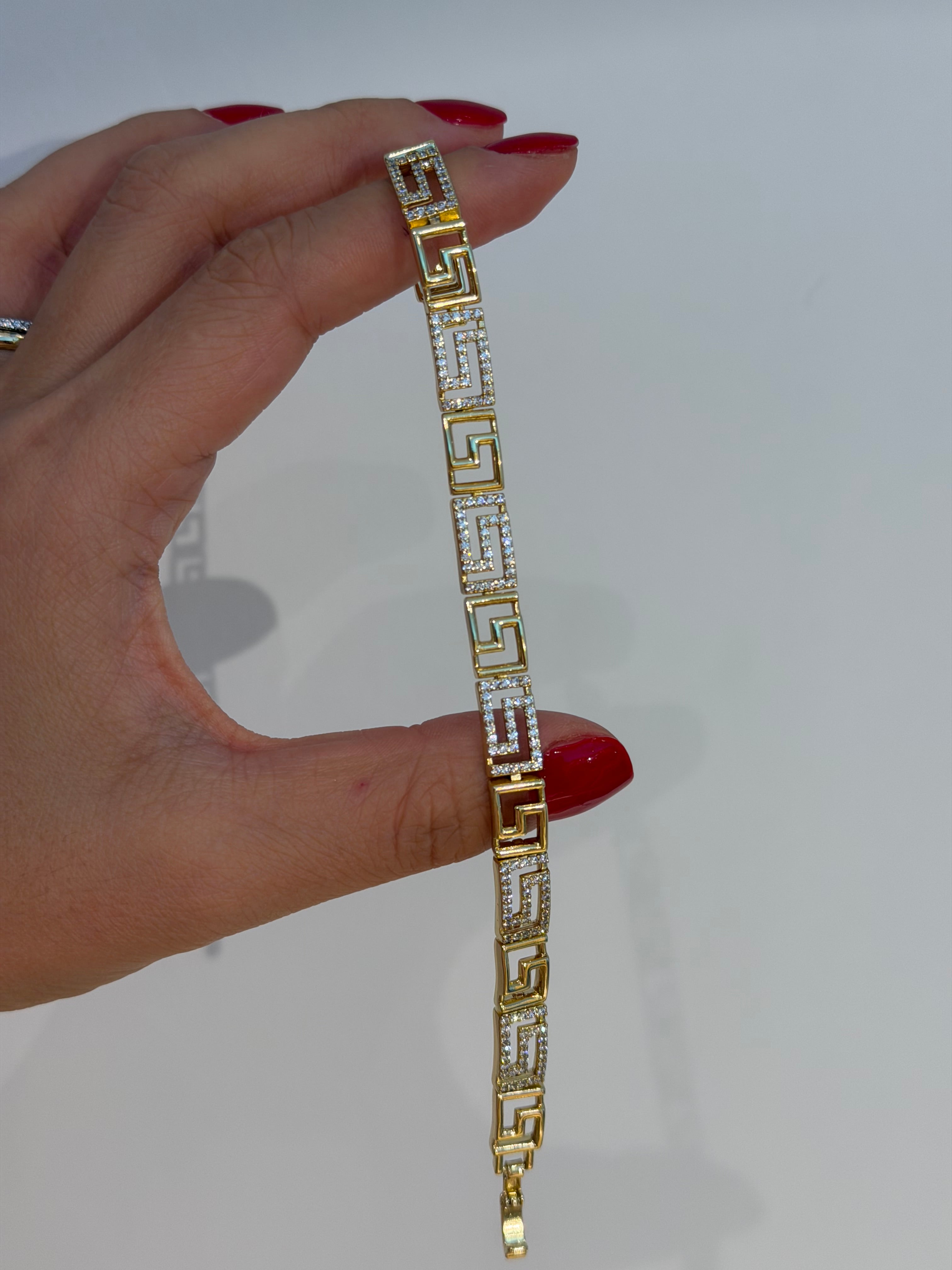 Zikzak Taş Geçiş Xuping Bileklik