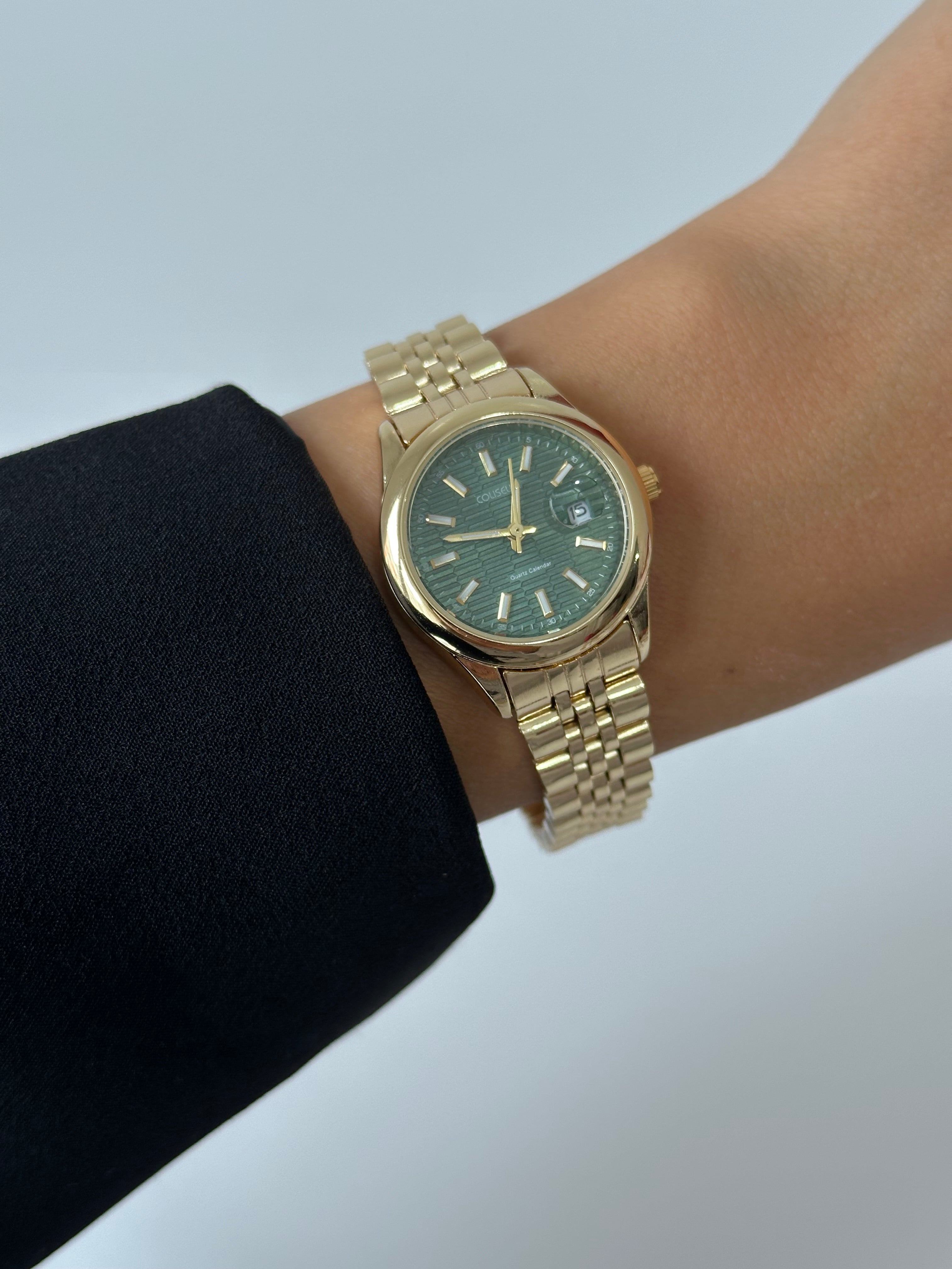 Gold Yeşil Kadran Saat