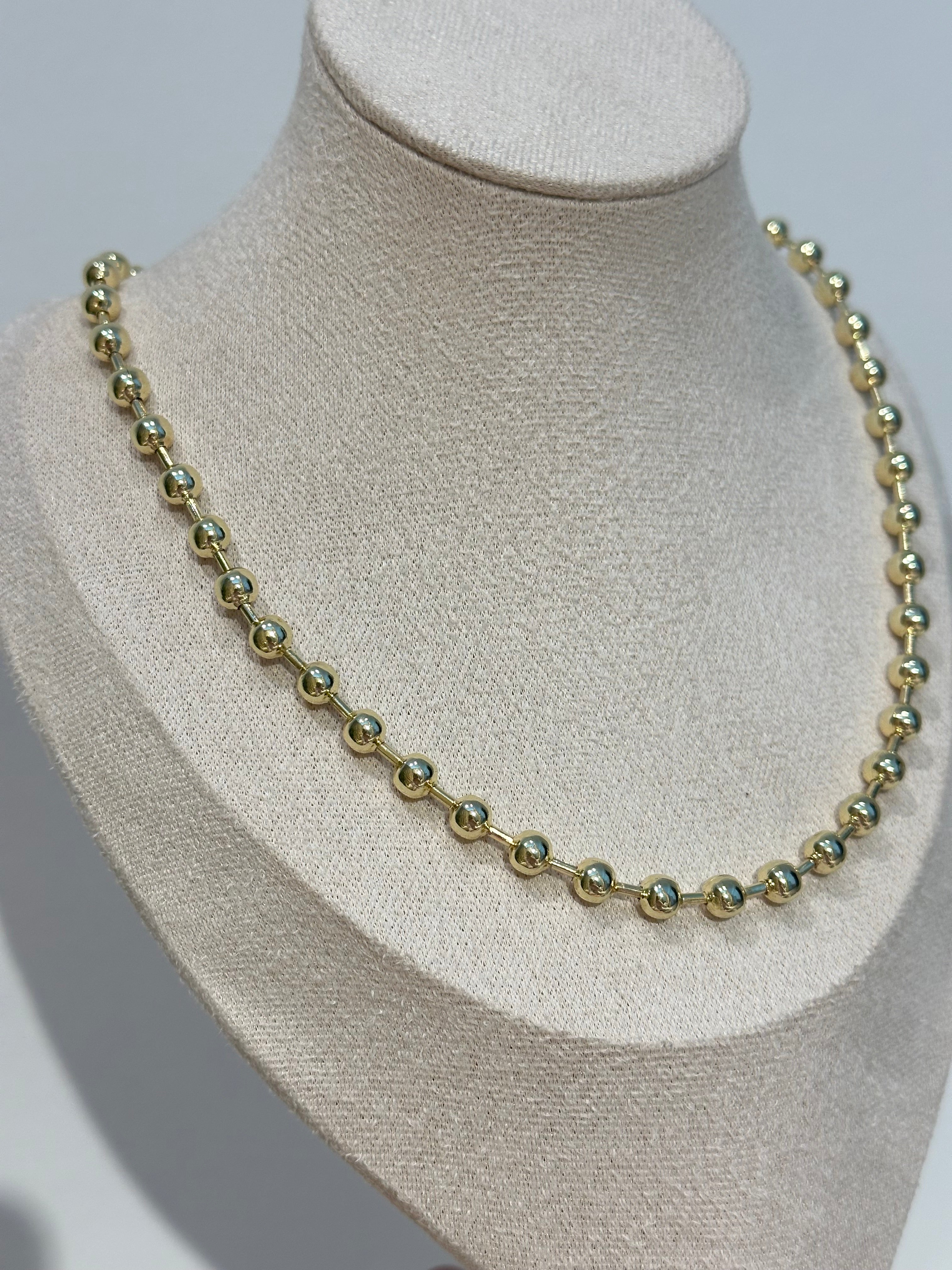 Topcuk Zincir 14K renk 45 cm kolye