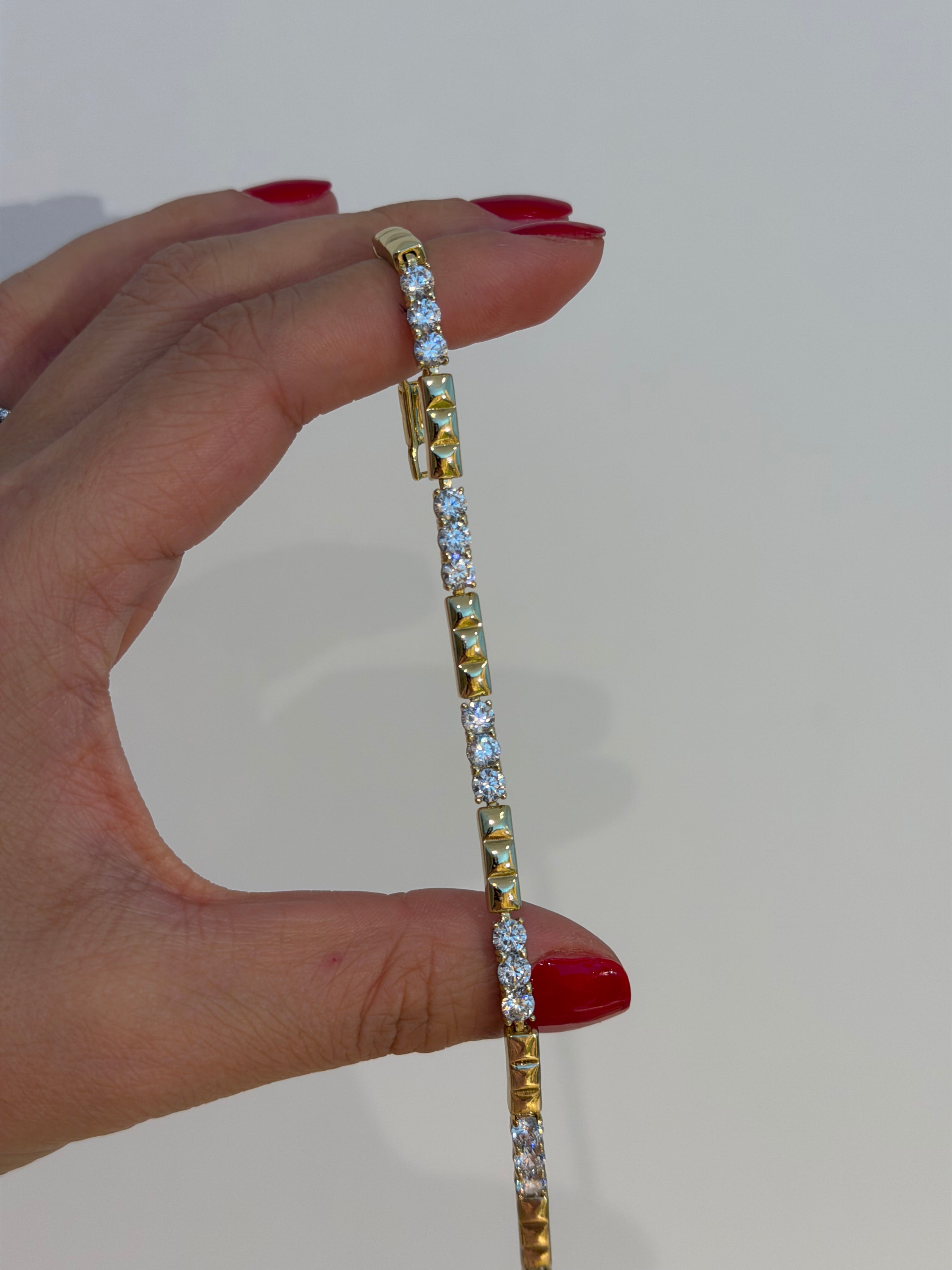 Zirkon Taş Kare Xuping Bileklik