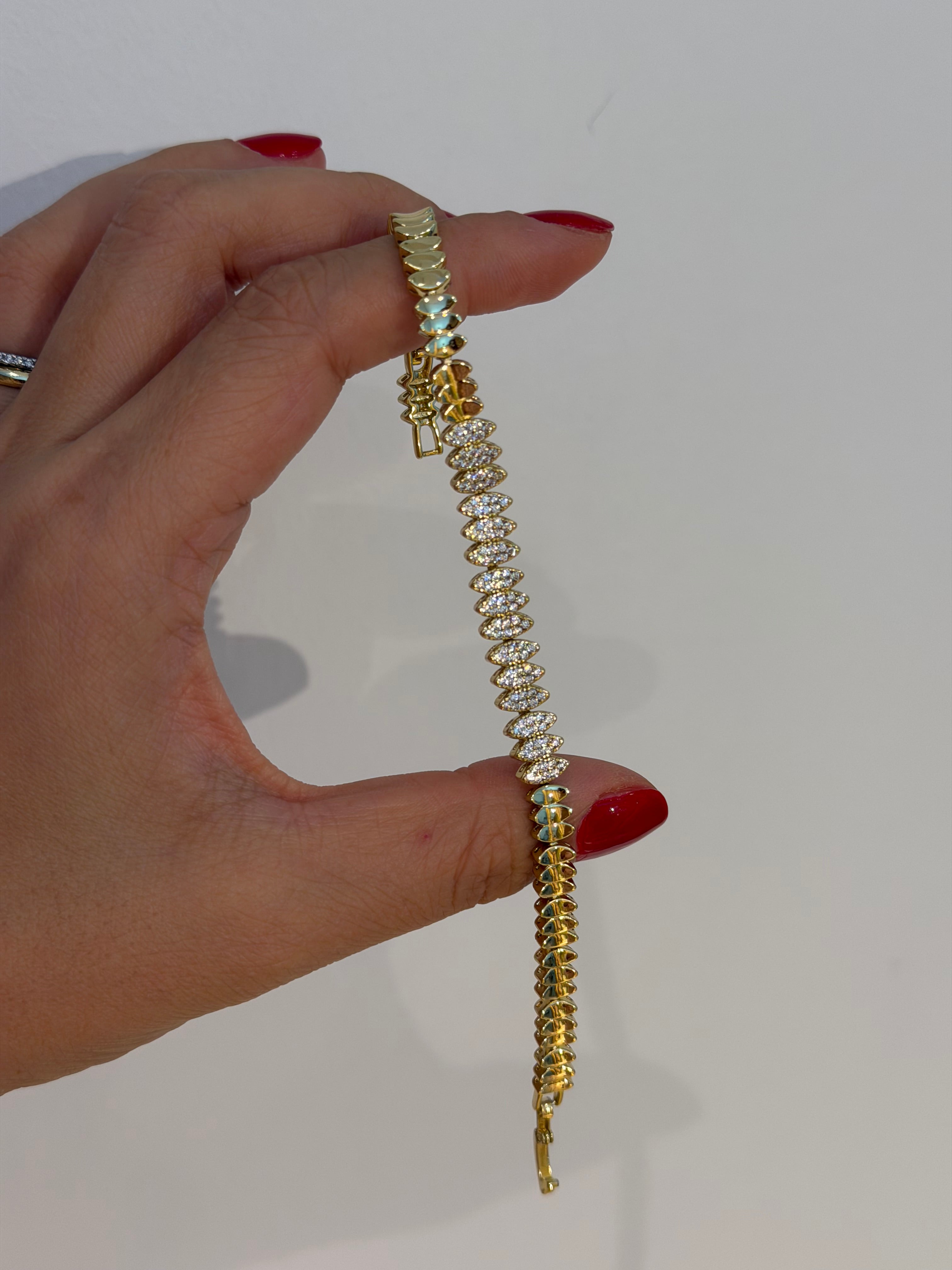 Badem Sıra Taş Xuping Bileklik