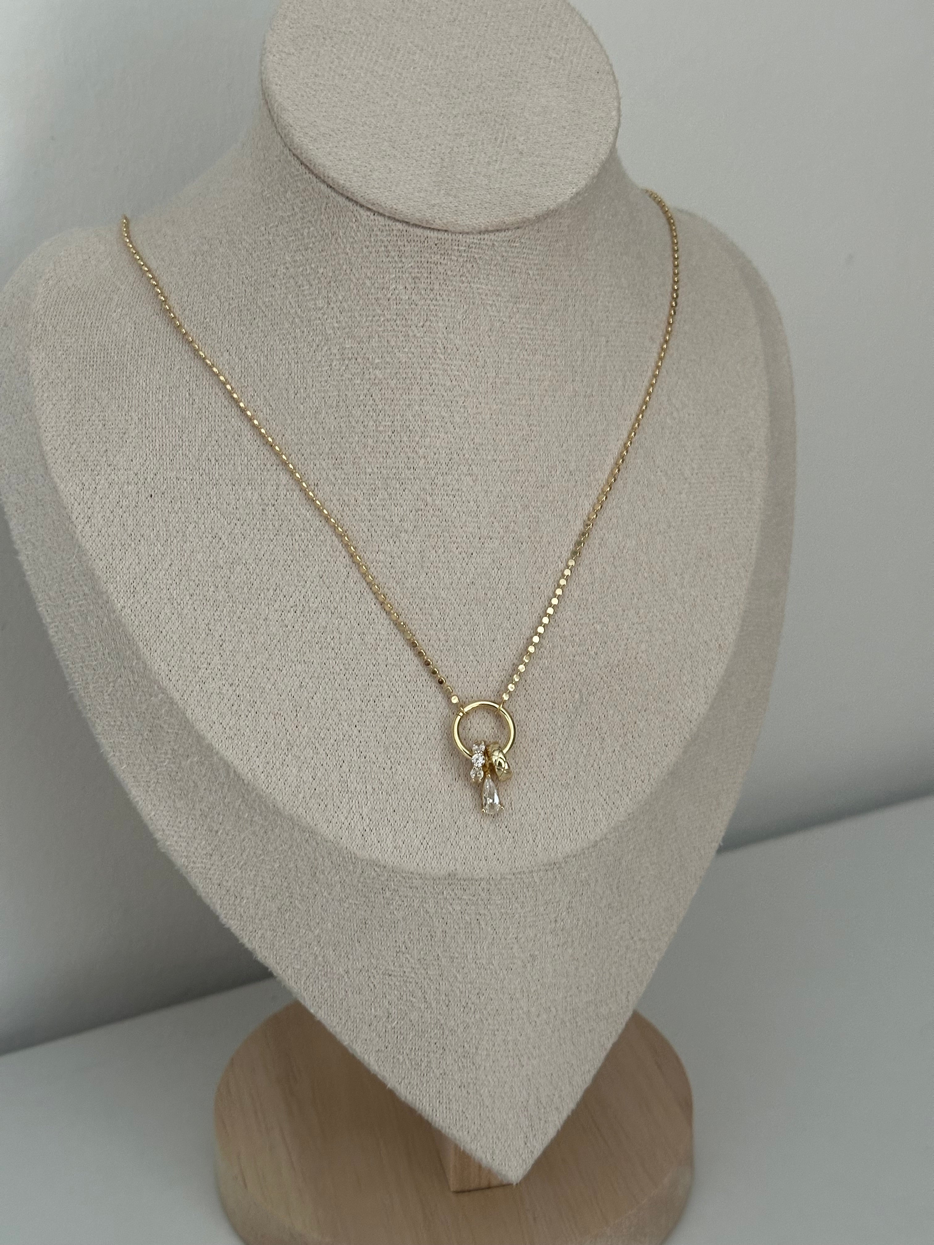 Charm Detaylı 60/70 cm Kolye İthal