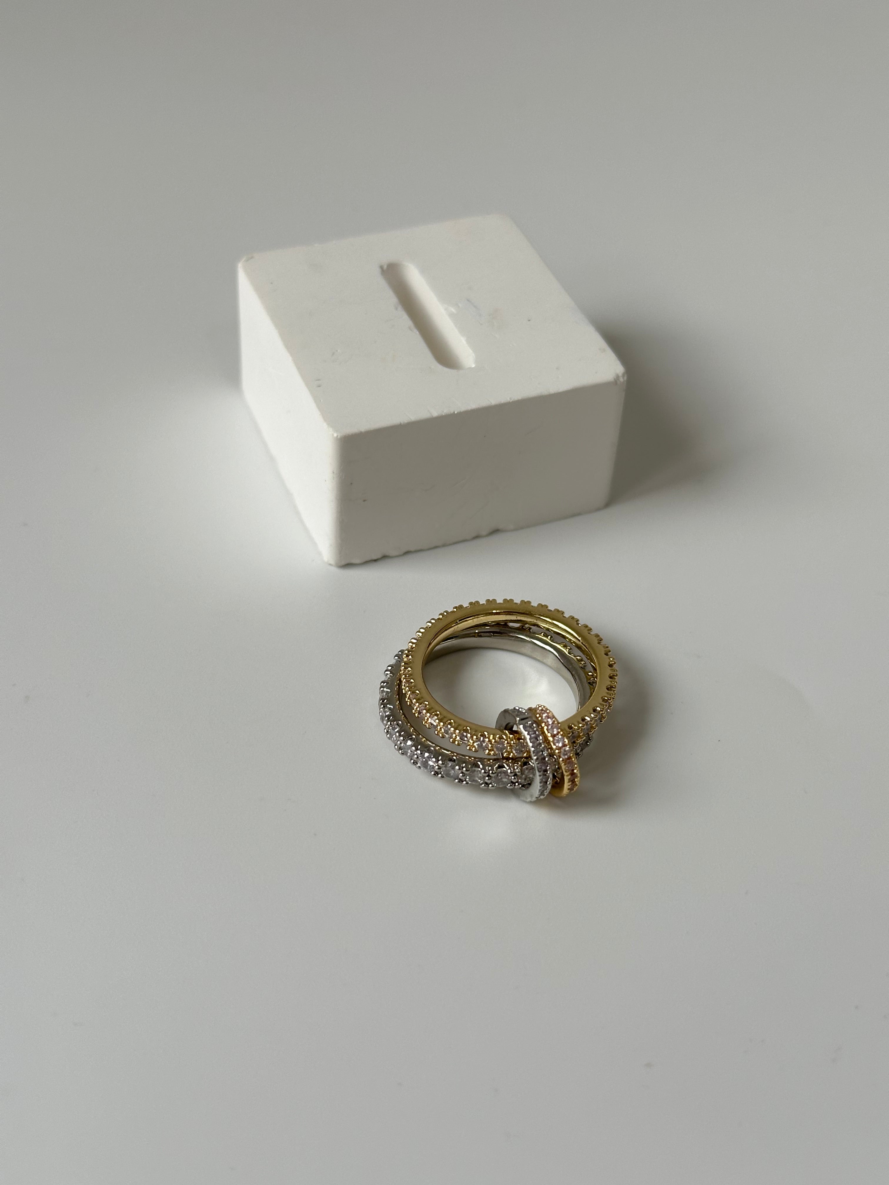 Zirkon Mix 2’li Yüzük 8 no