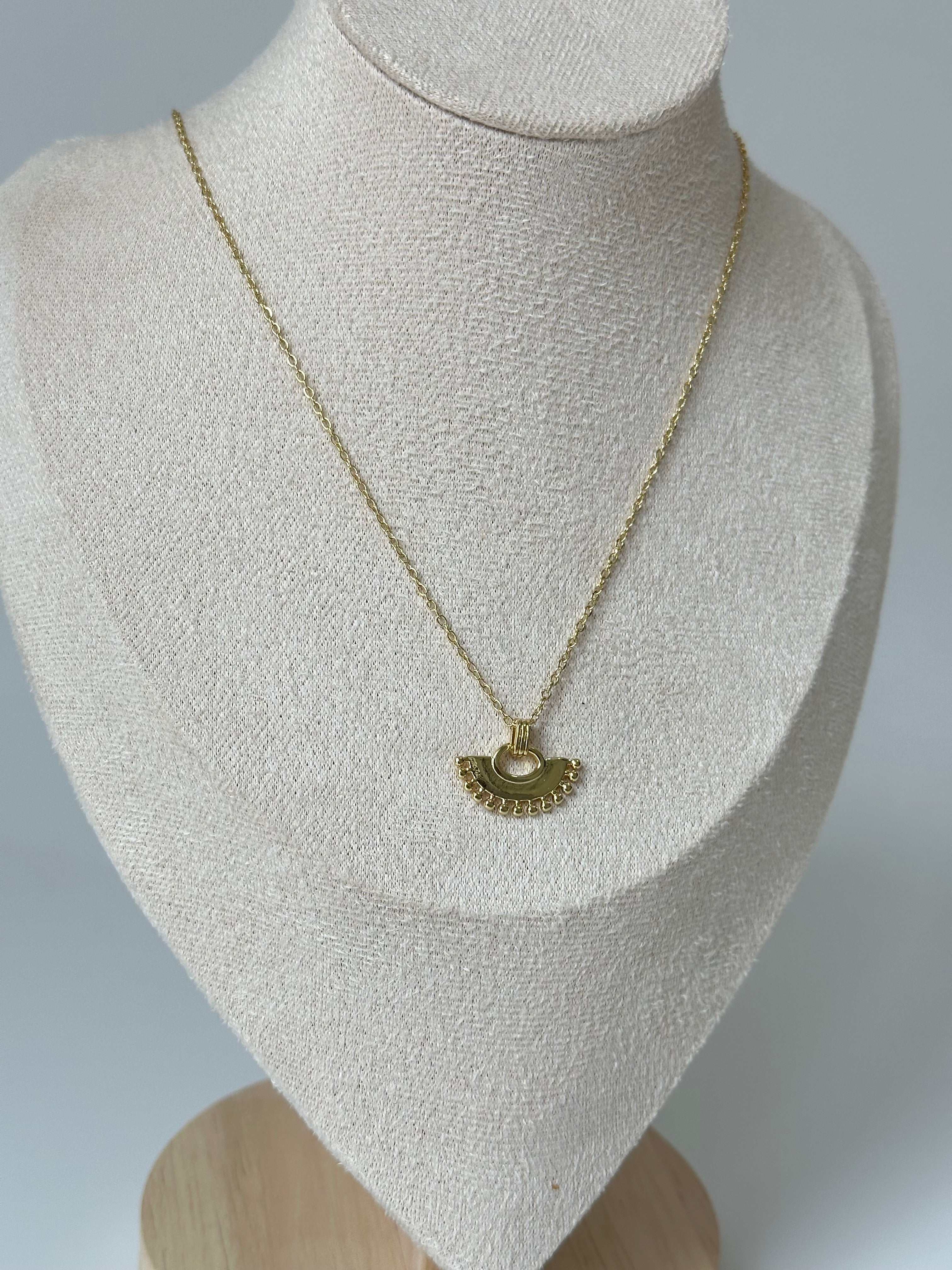 Vintage Yelpaze Kolye