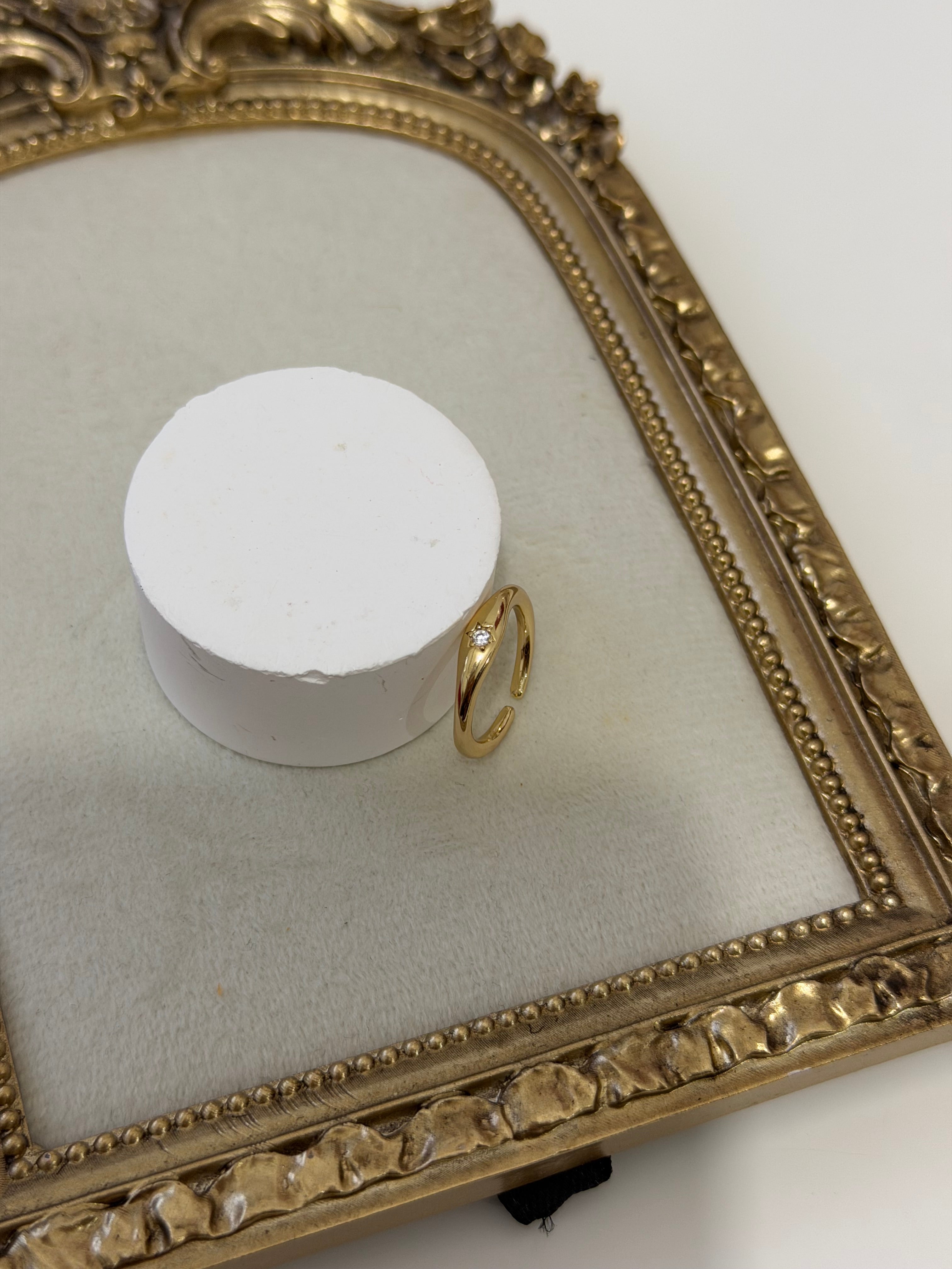 Yıldız İşleme Serçe Parmak Yüzük