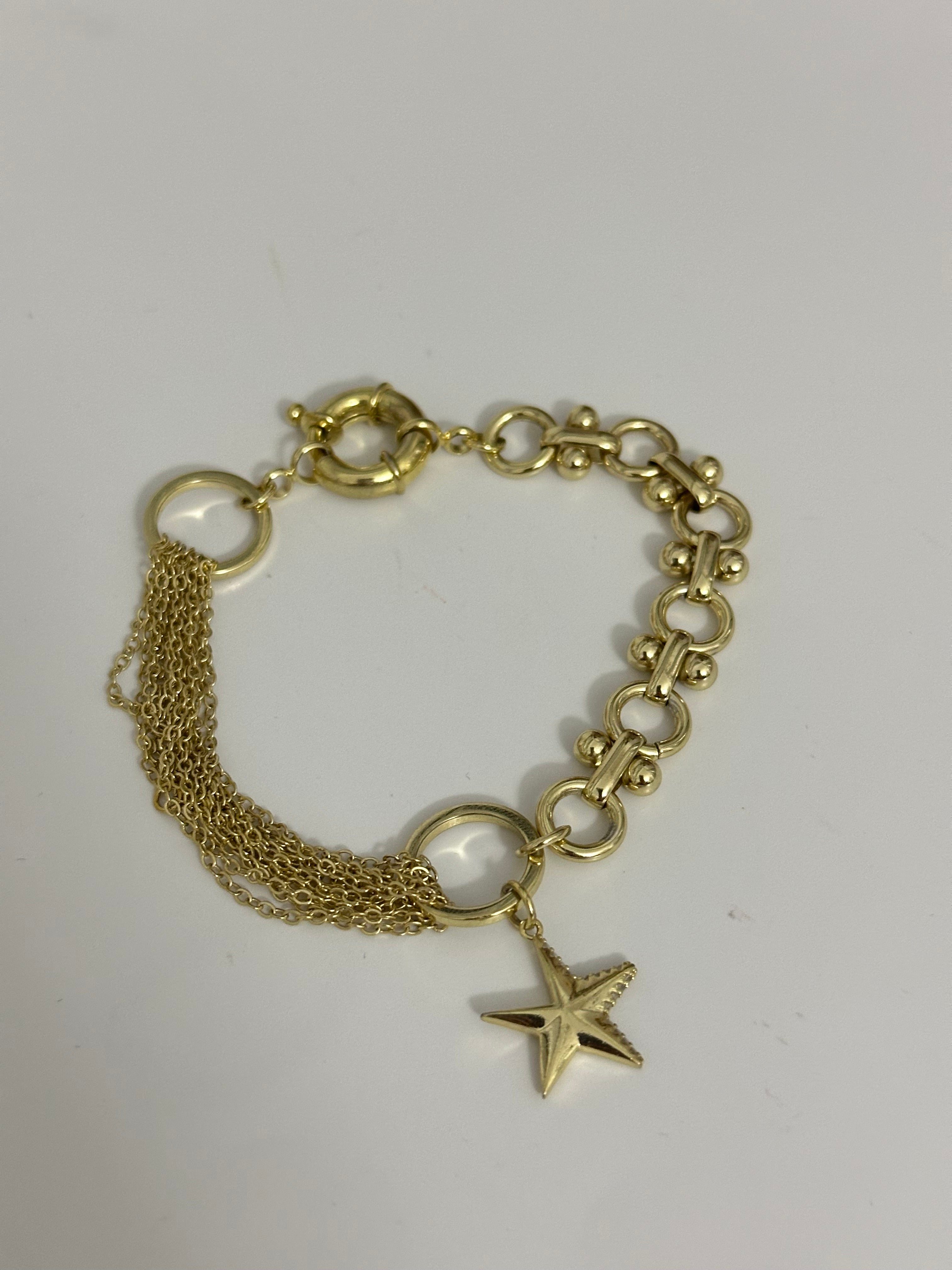 Yıldız&zincir detay xuping bileklik