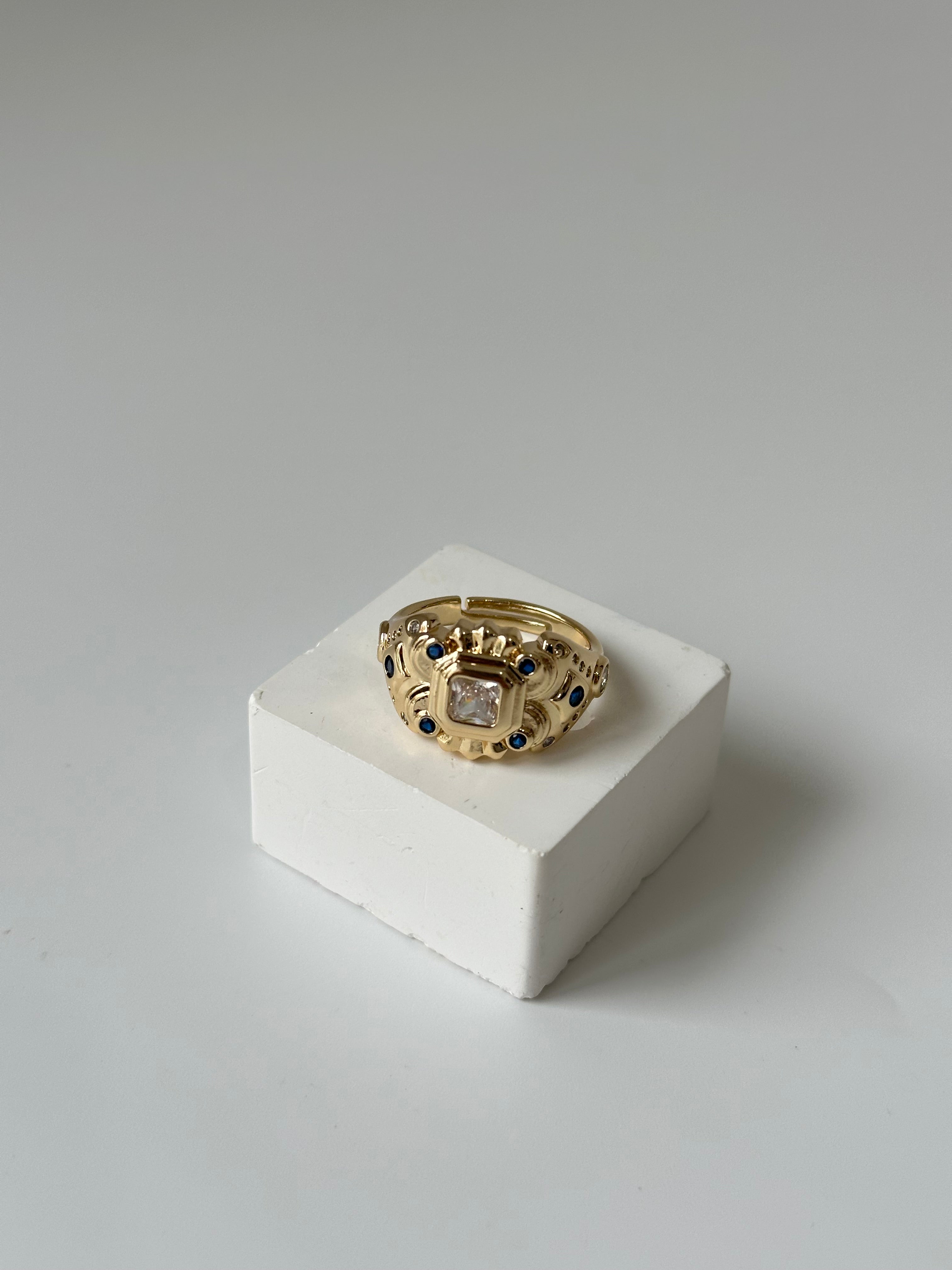 Quens Blues Vintage Model Yüzük