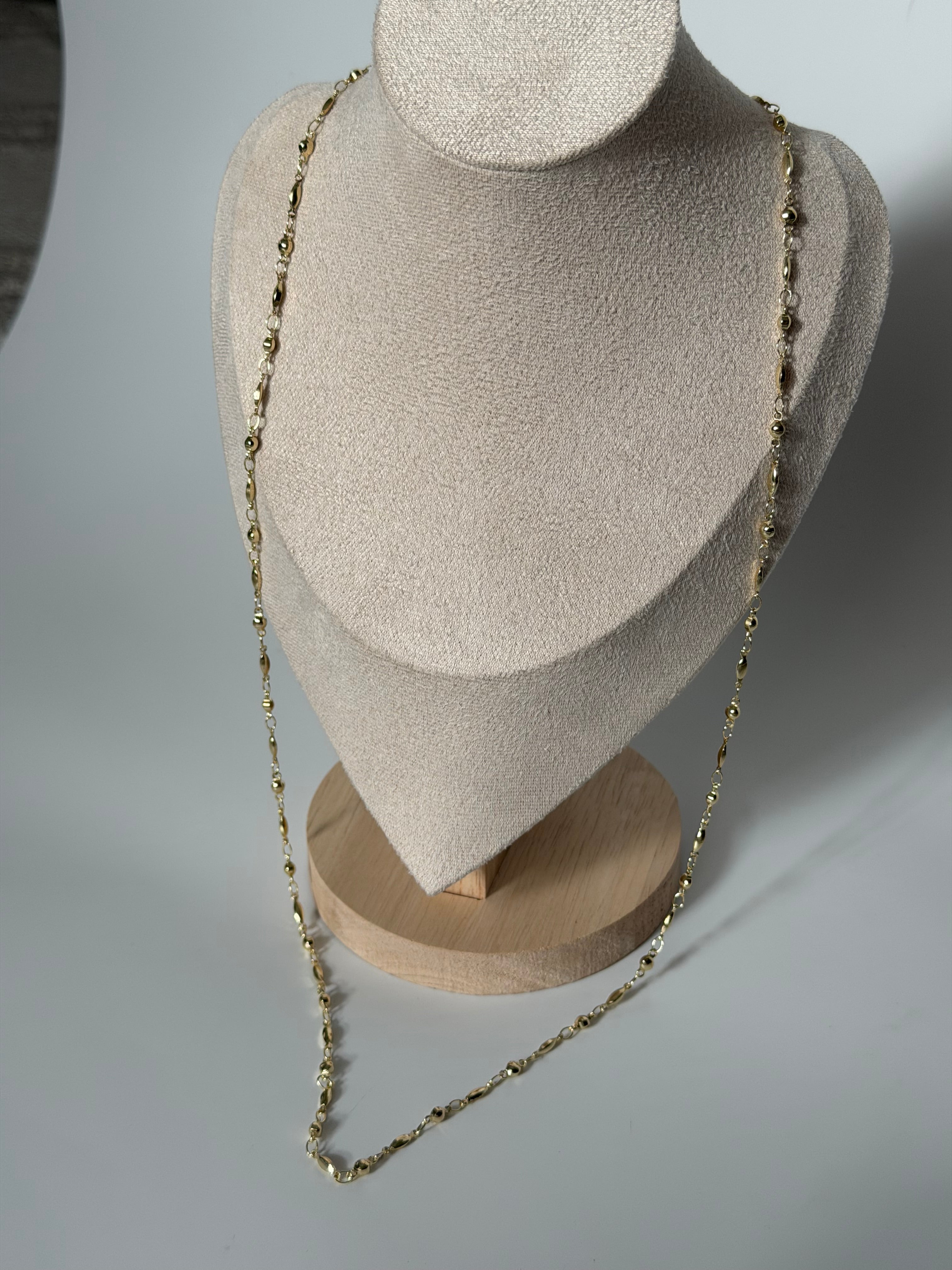 Prinç Tane 14k 70 cm Kolye