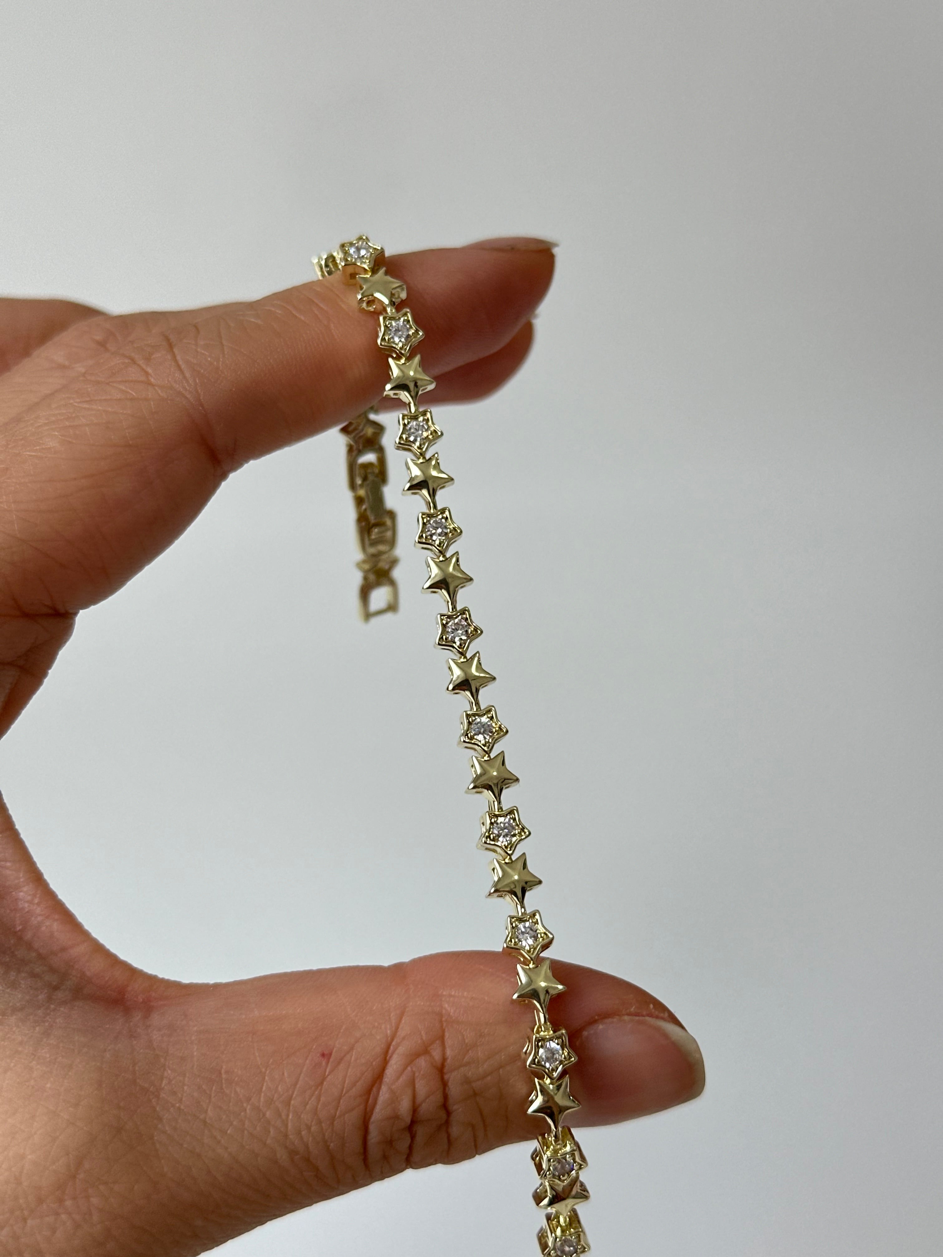 Yıldız Yolu Bileklik 14k