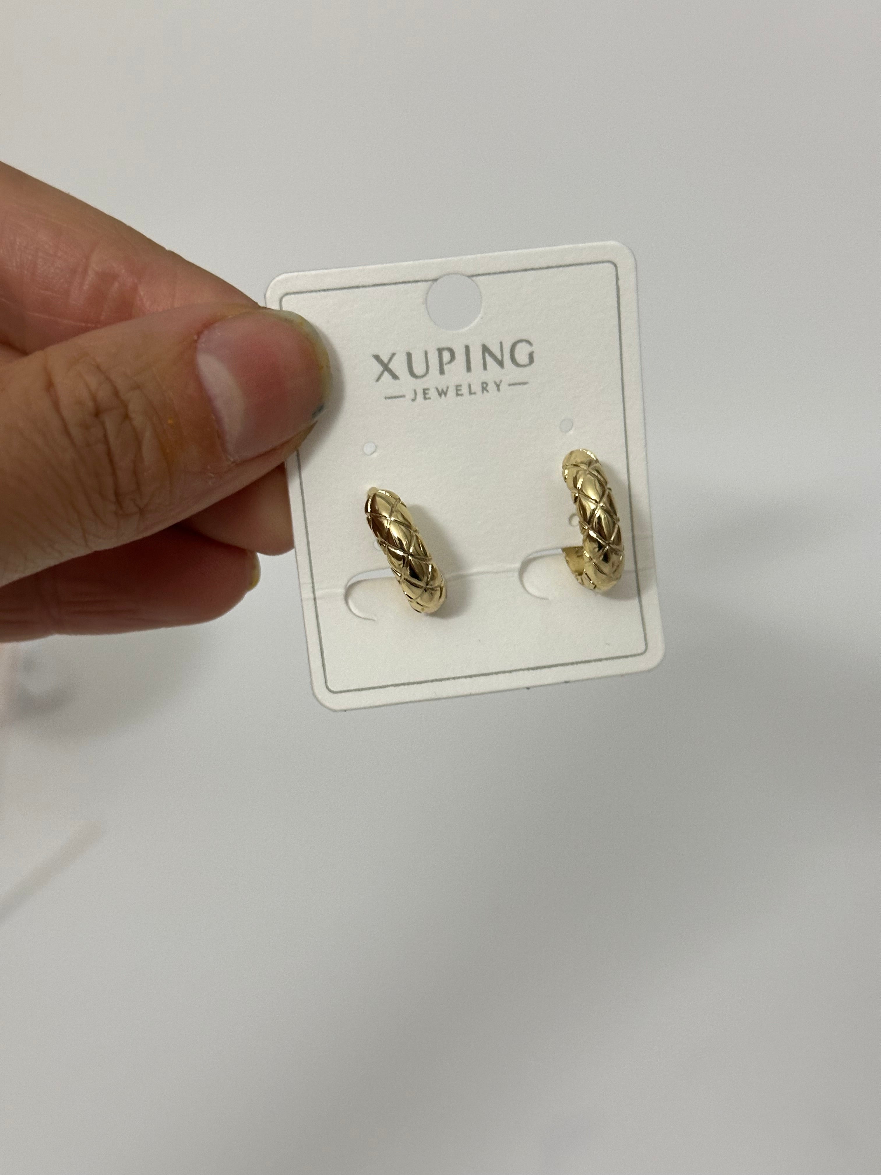 Baklava Desen Mini Halka Xuping Küpe