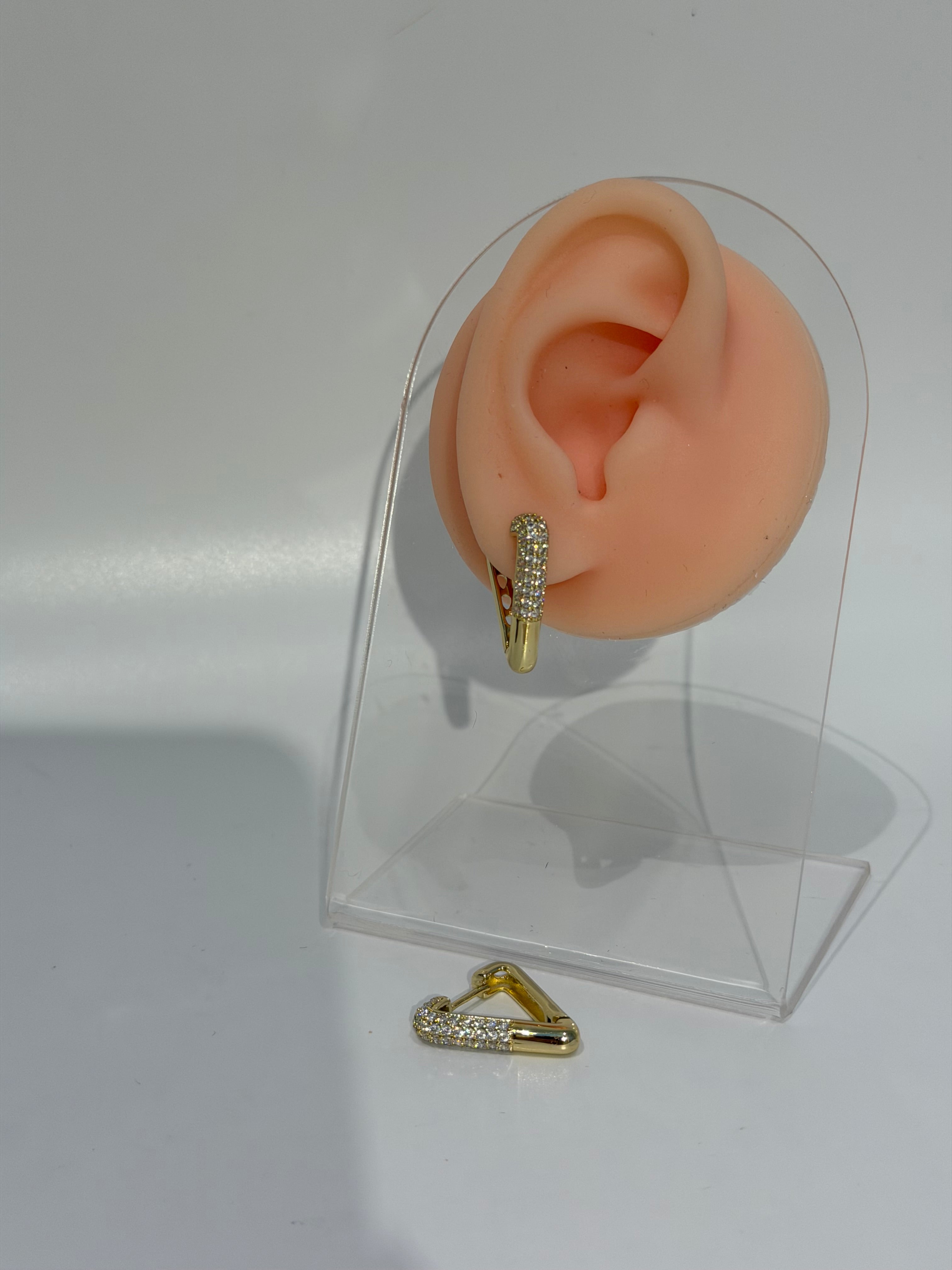 Üçgen Taşlı Xuping Küpe