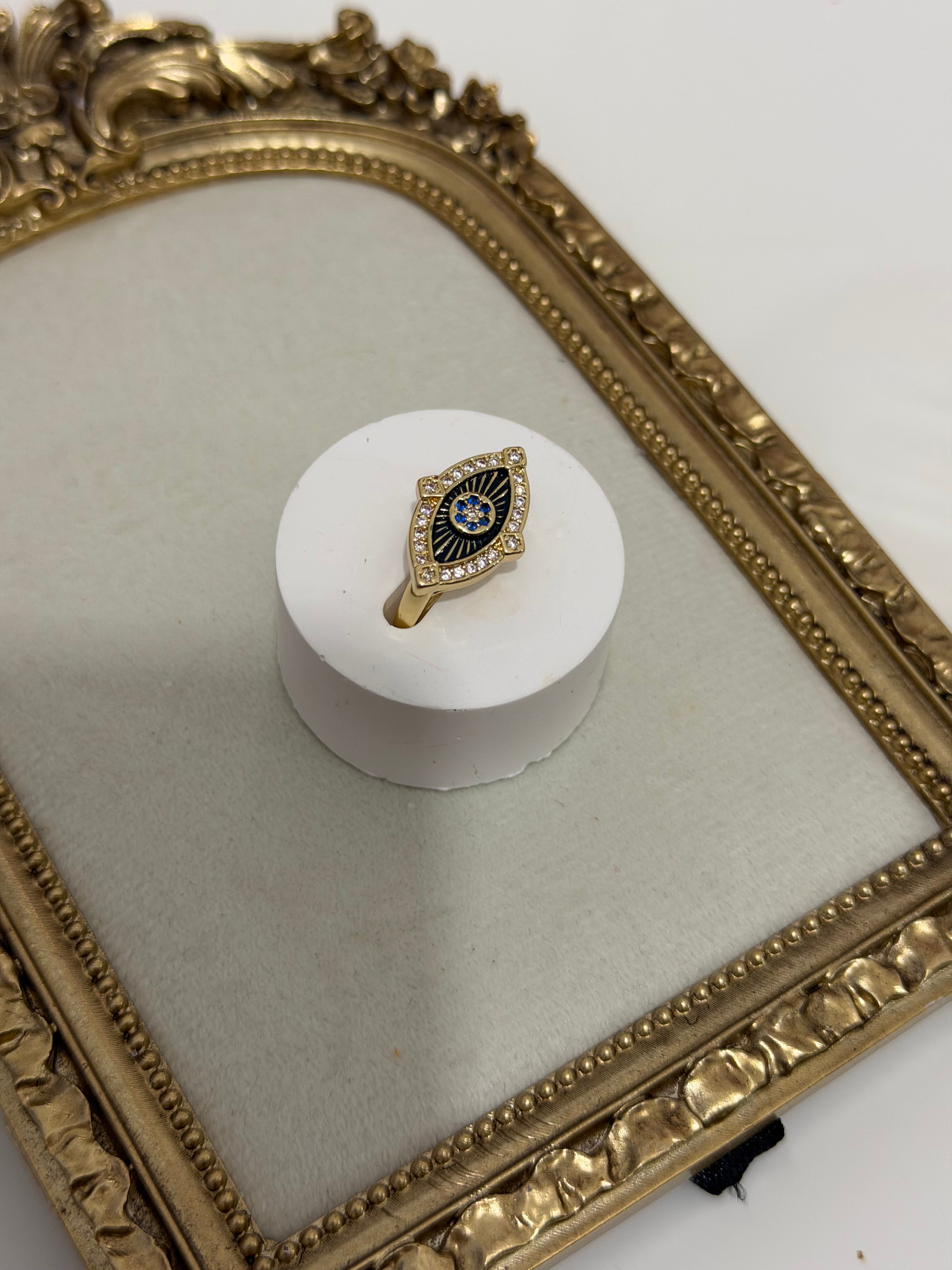 Göz Zirkon Kenar Yüzük