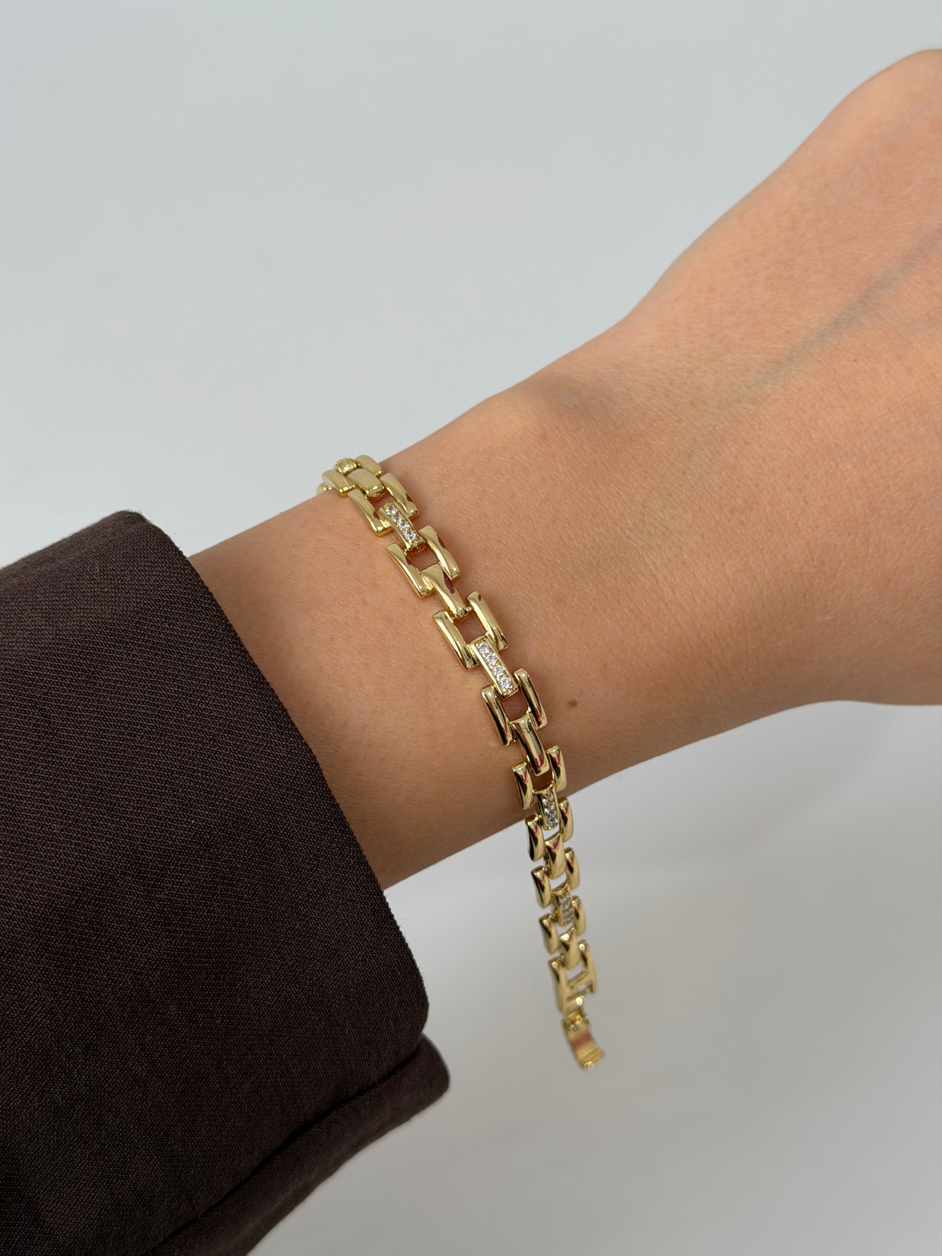 Kordon Sıra Xuping Bileklik Taşlı