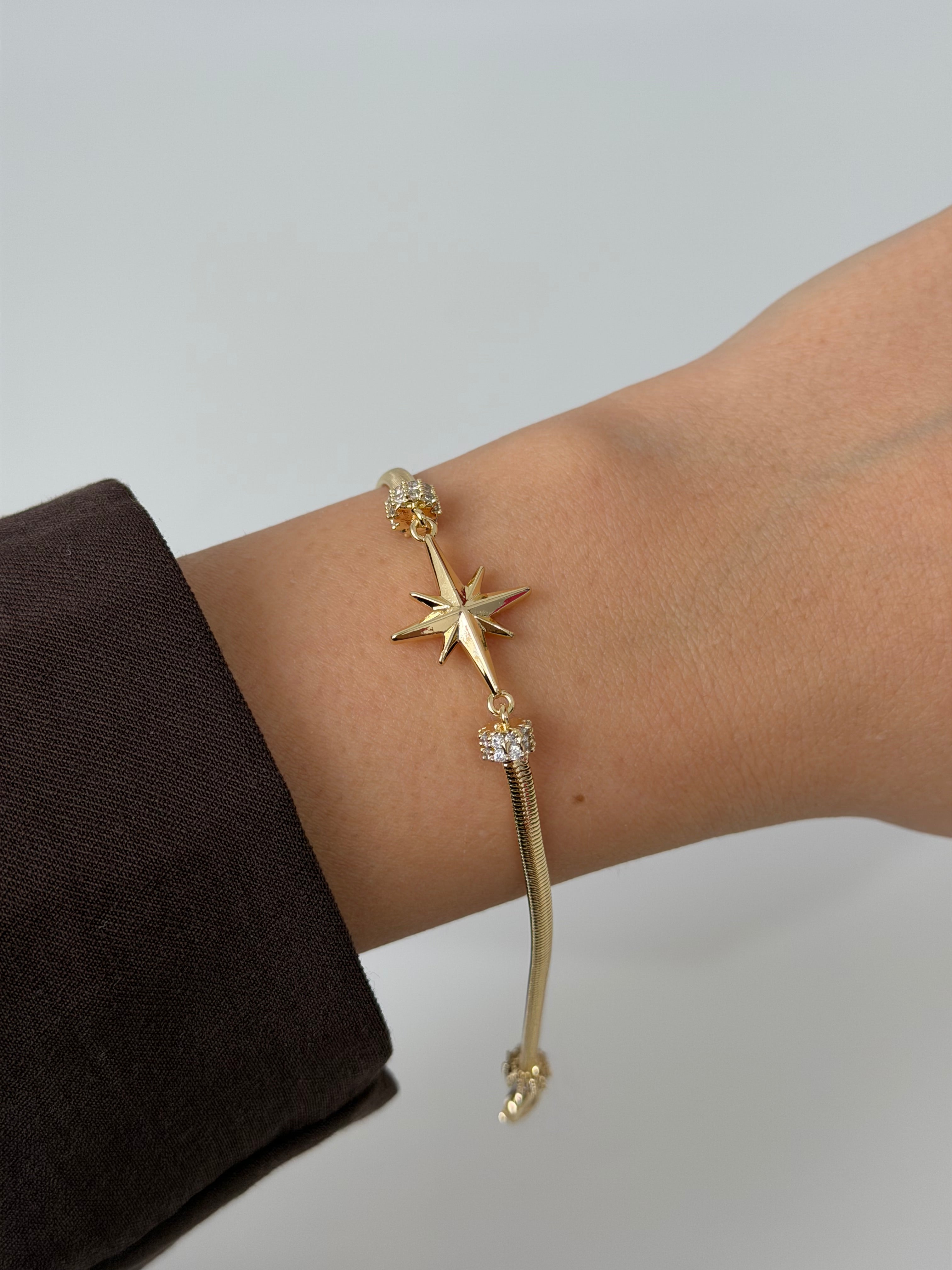 Kuzey Yıldız Bileklik zincir klips