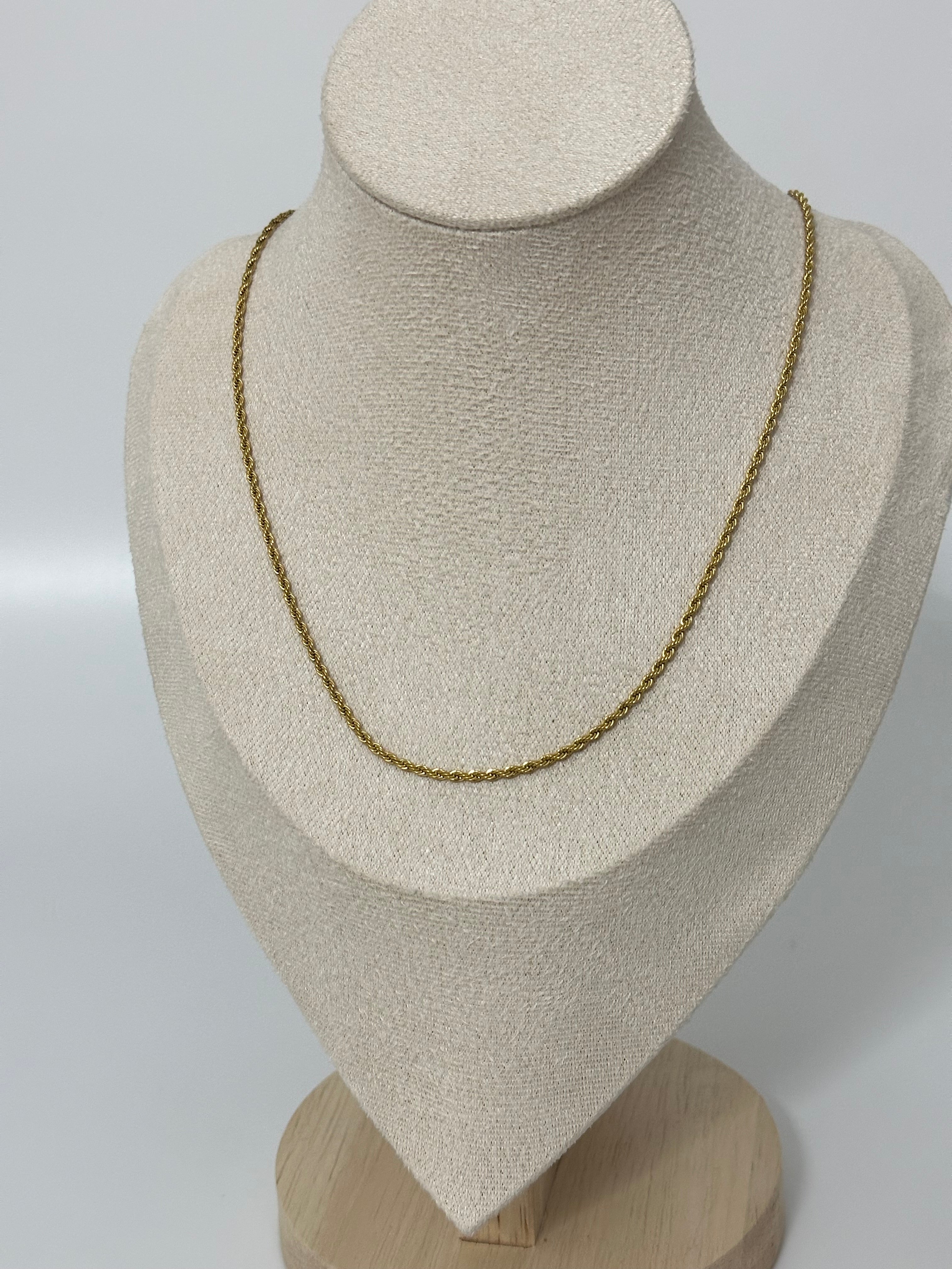 Burgu zincir 45 cm Çelik Kolye