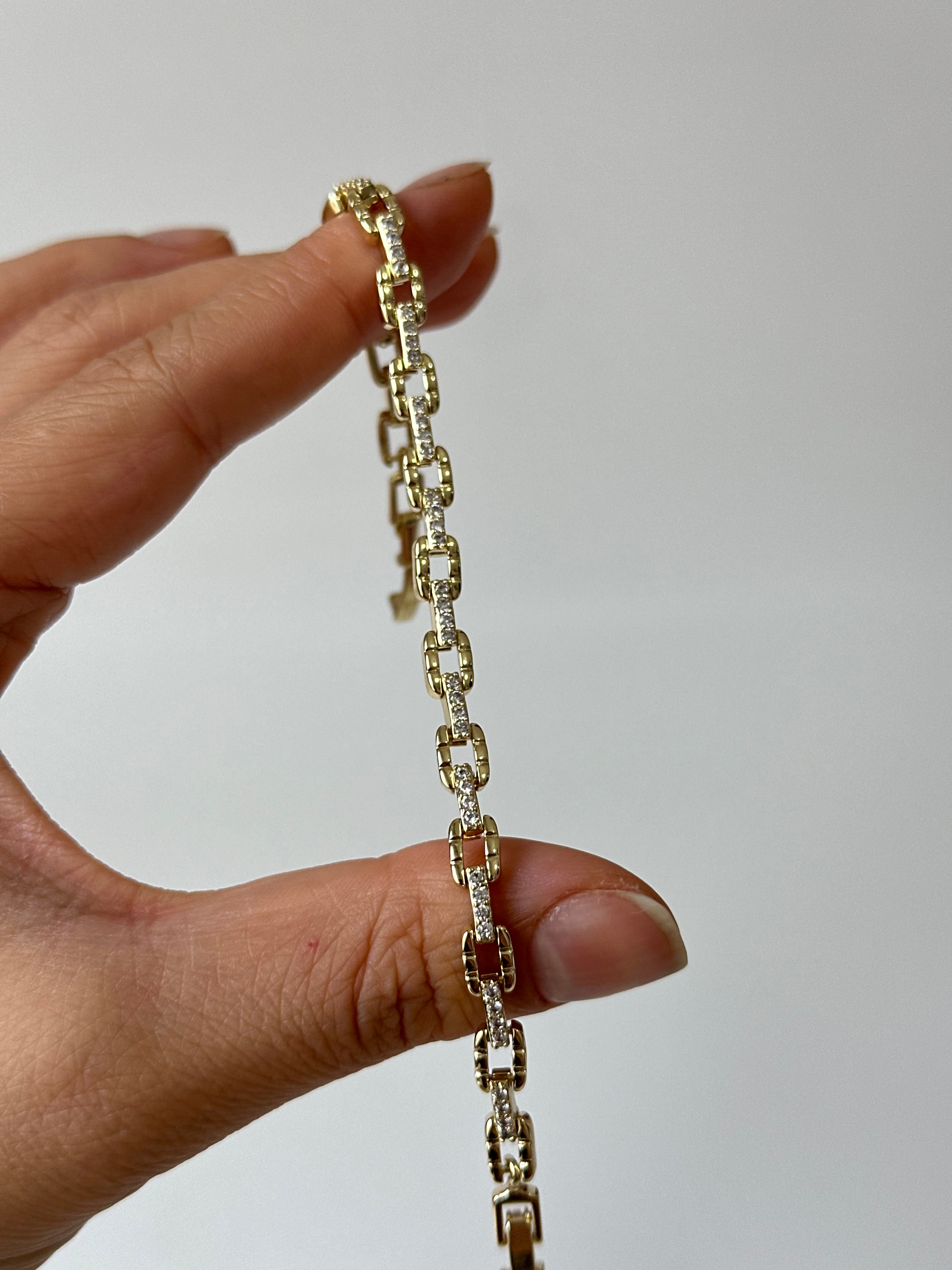 Taş Birleşim Kuyum Bileklik 14k