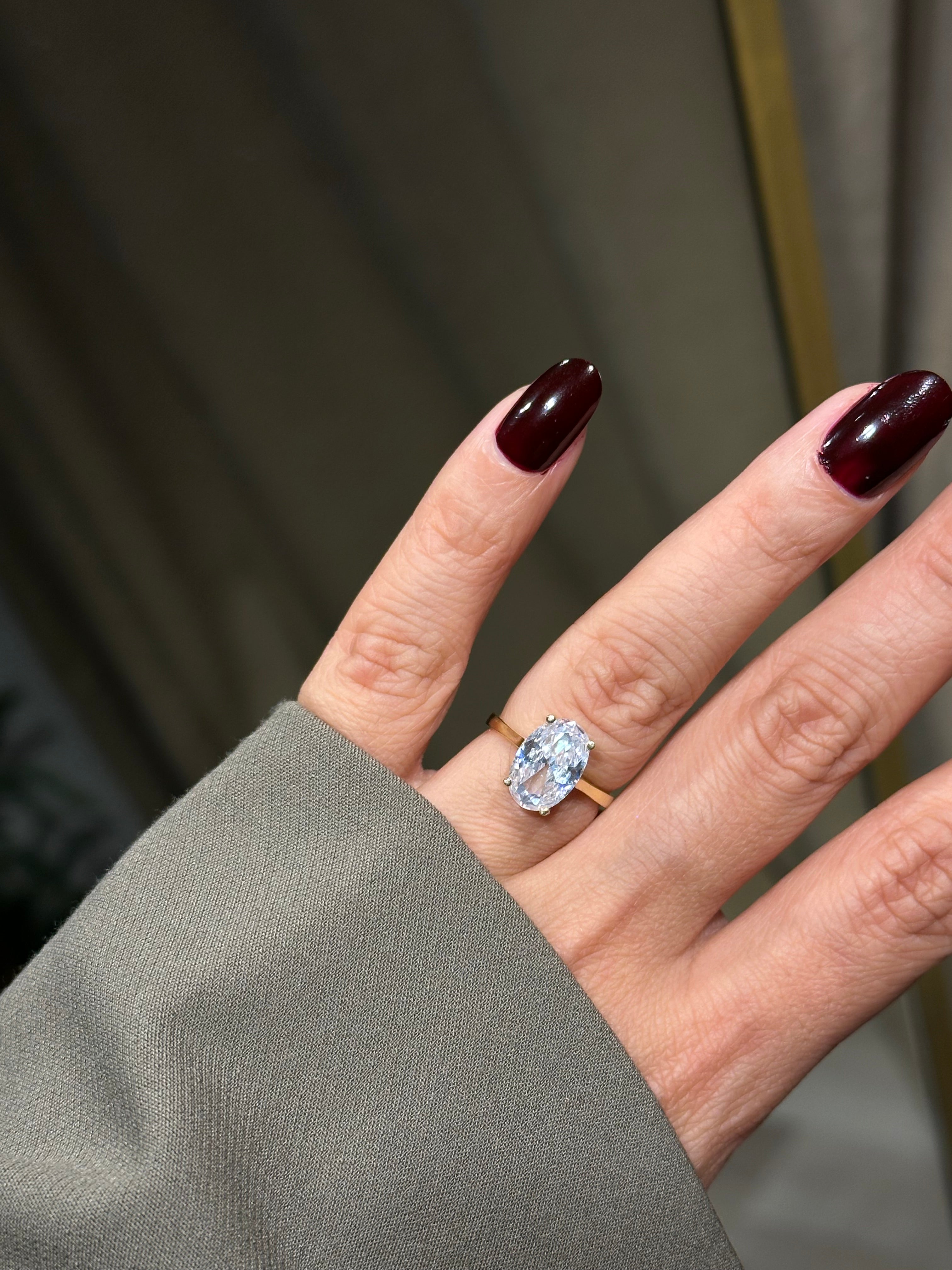 925 Ayar Prenses Yüzük Ayarlı