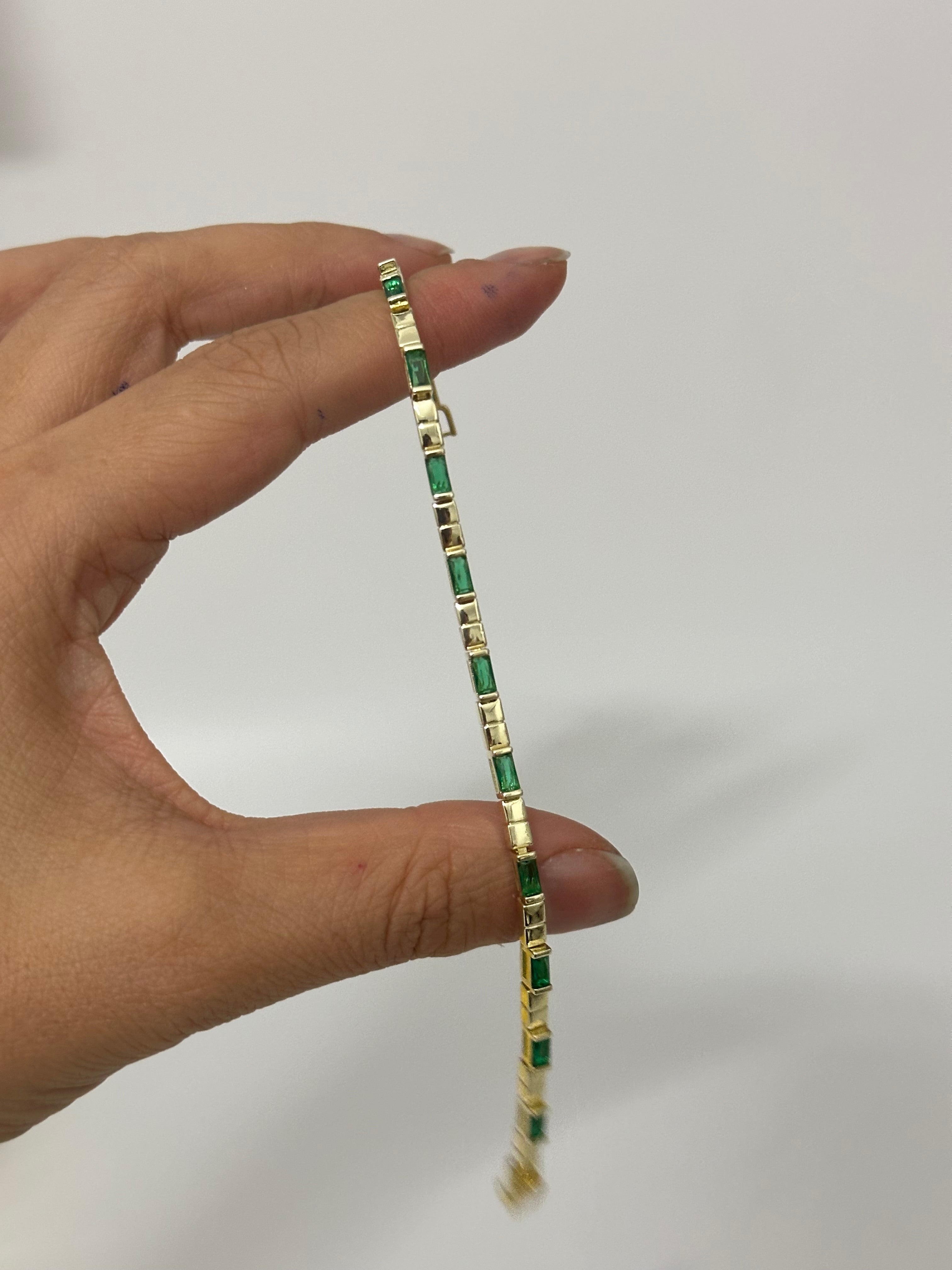 Yeşil Taş Sıra Bileklik