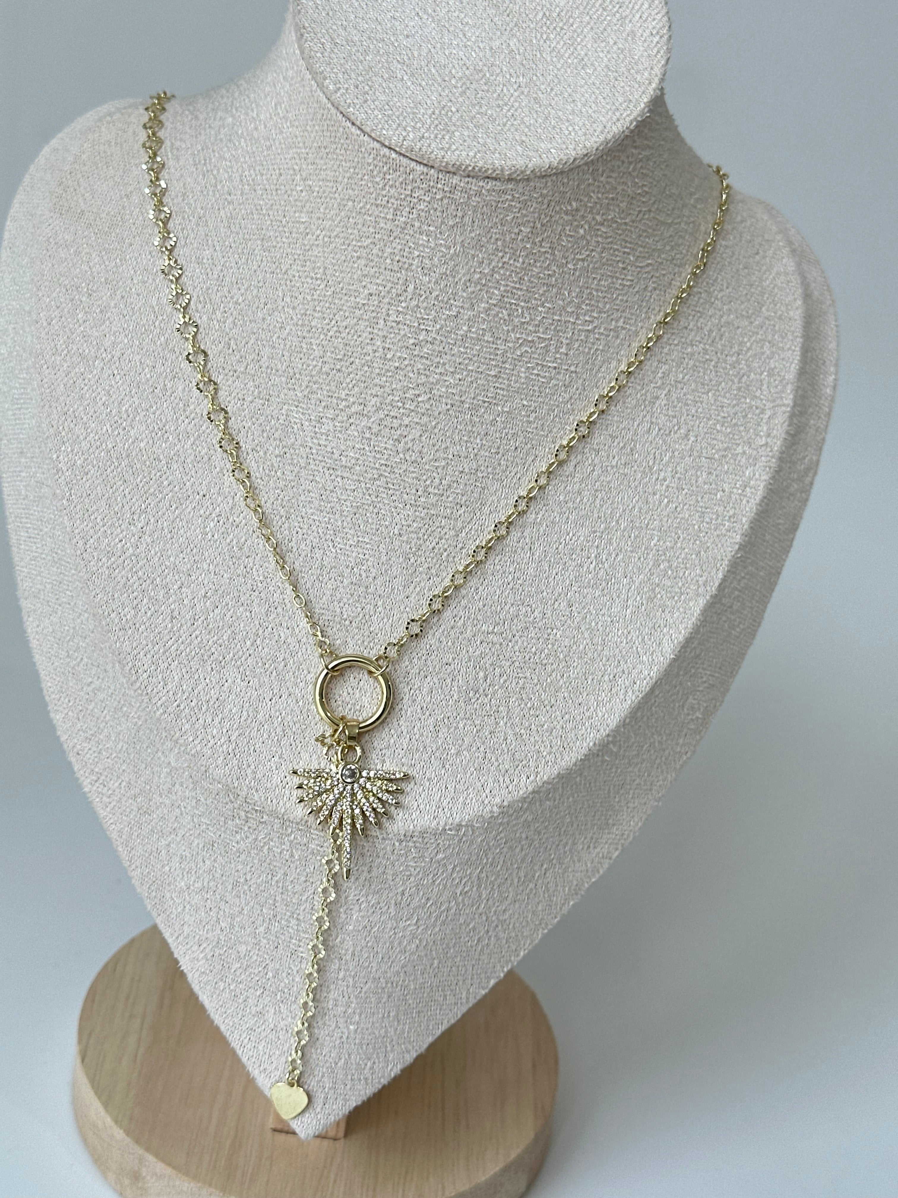 Princes Yelpaze Dekolte Kolye 14k ✨