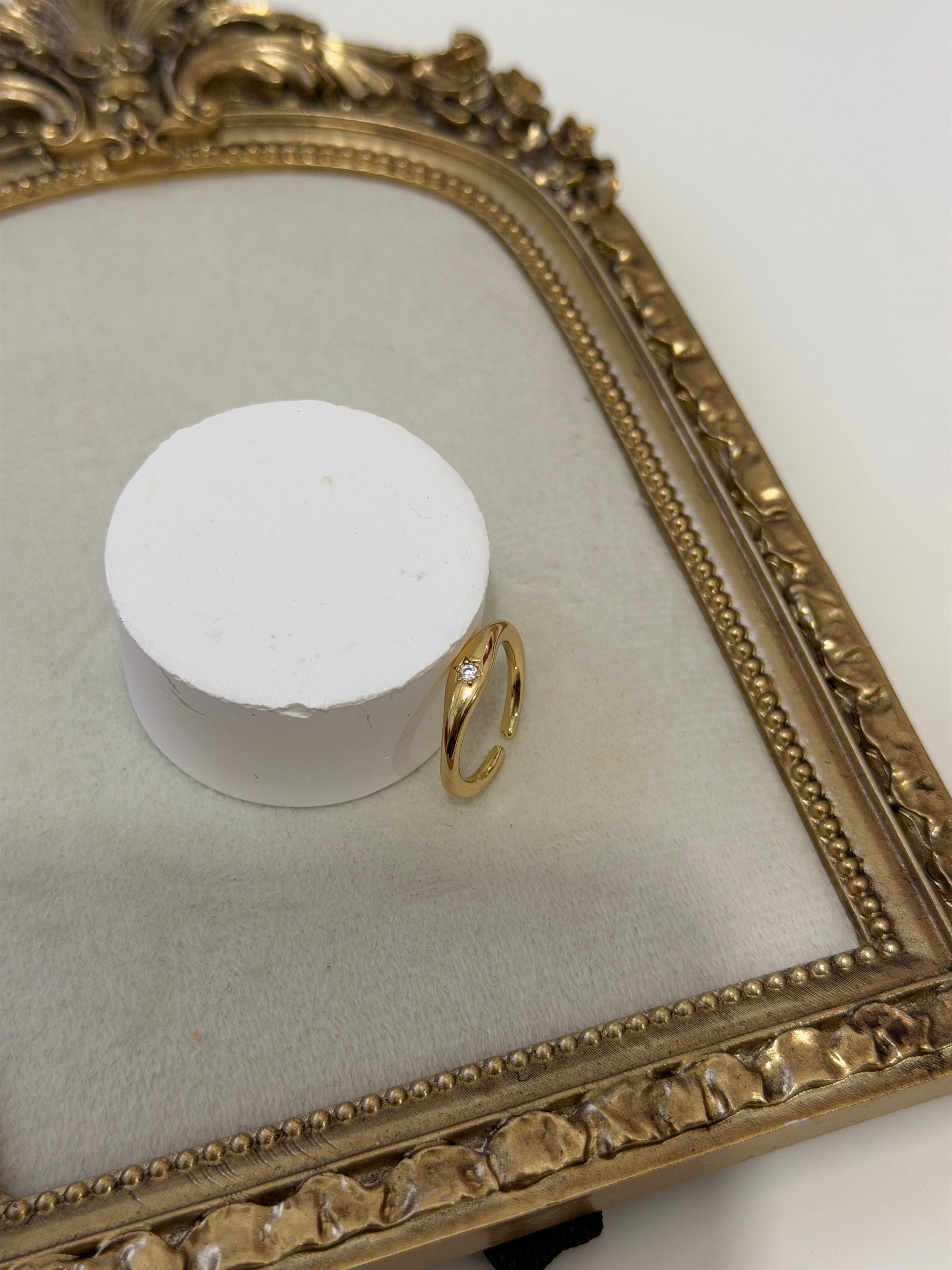 Yıldız İşleme Serçe Parmak Yüzük