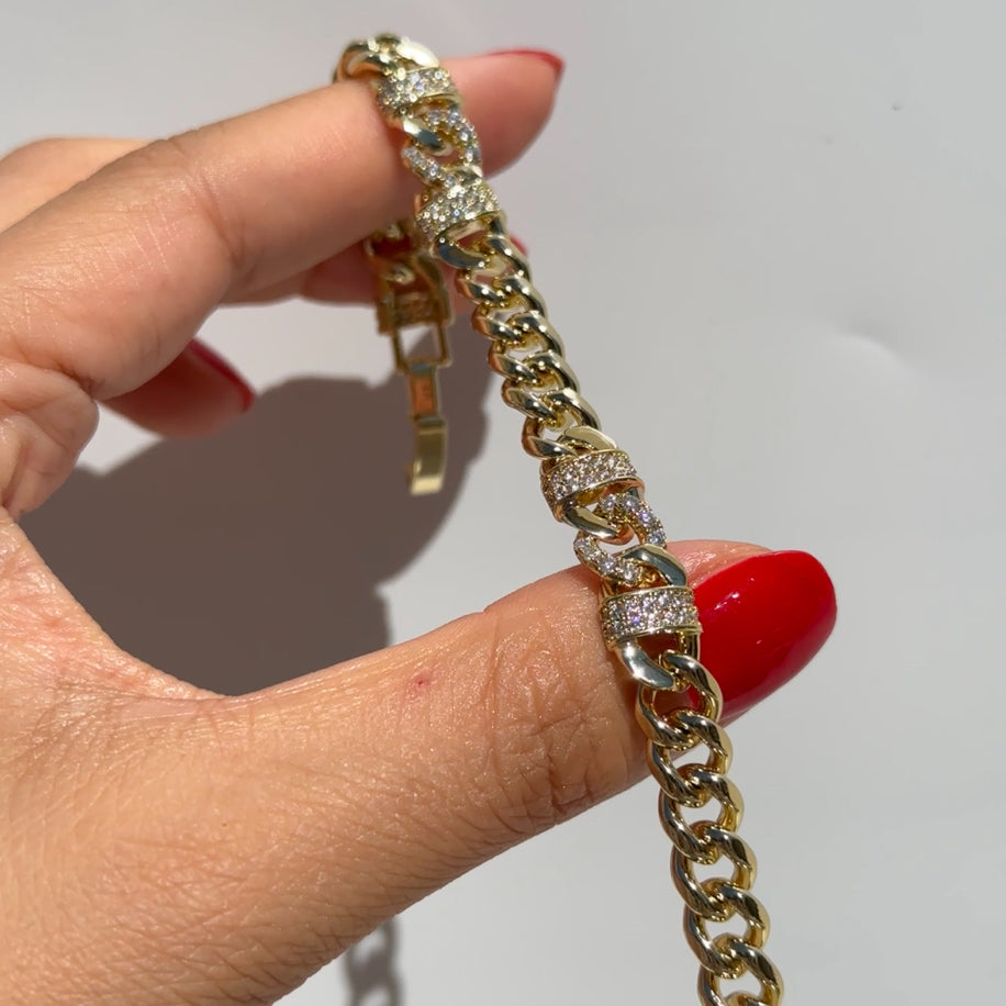 Saphira 14k xuping bileklik