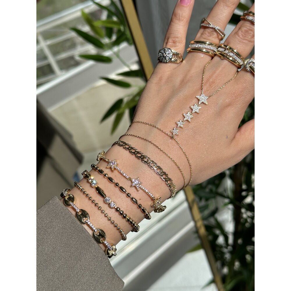 Şıkırtılı xuping 14k arpalı bileklik
