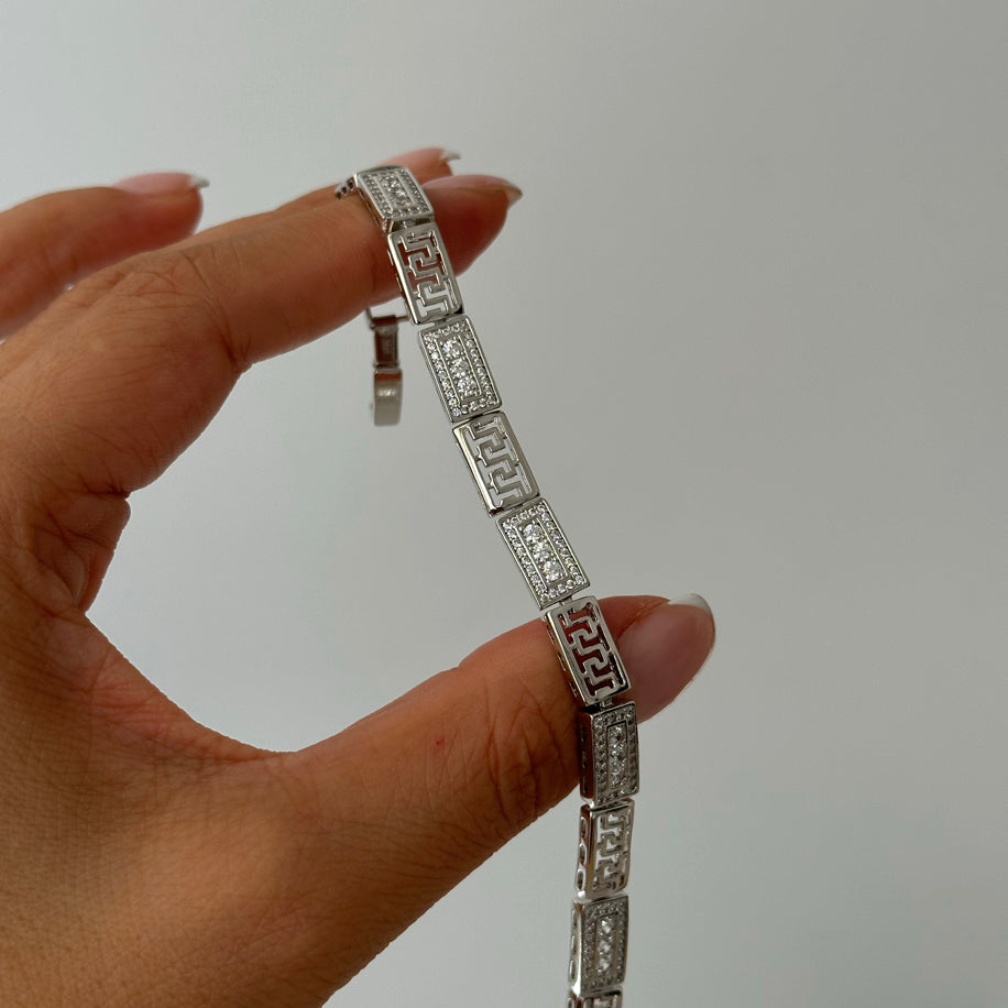 Pore silver xuping bileklik