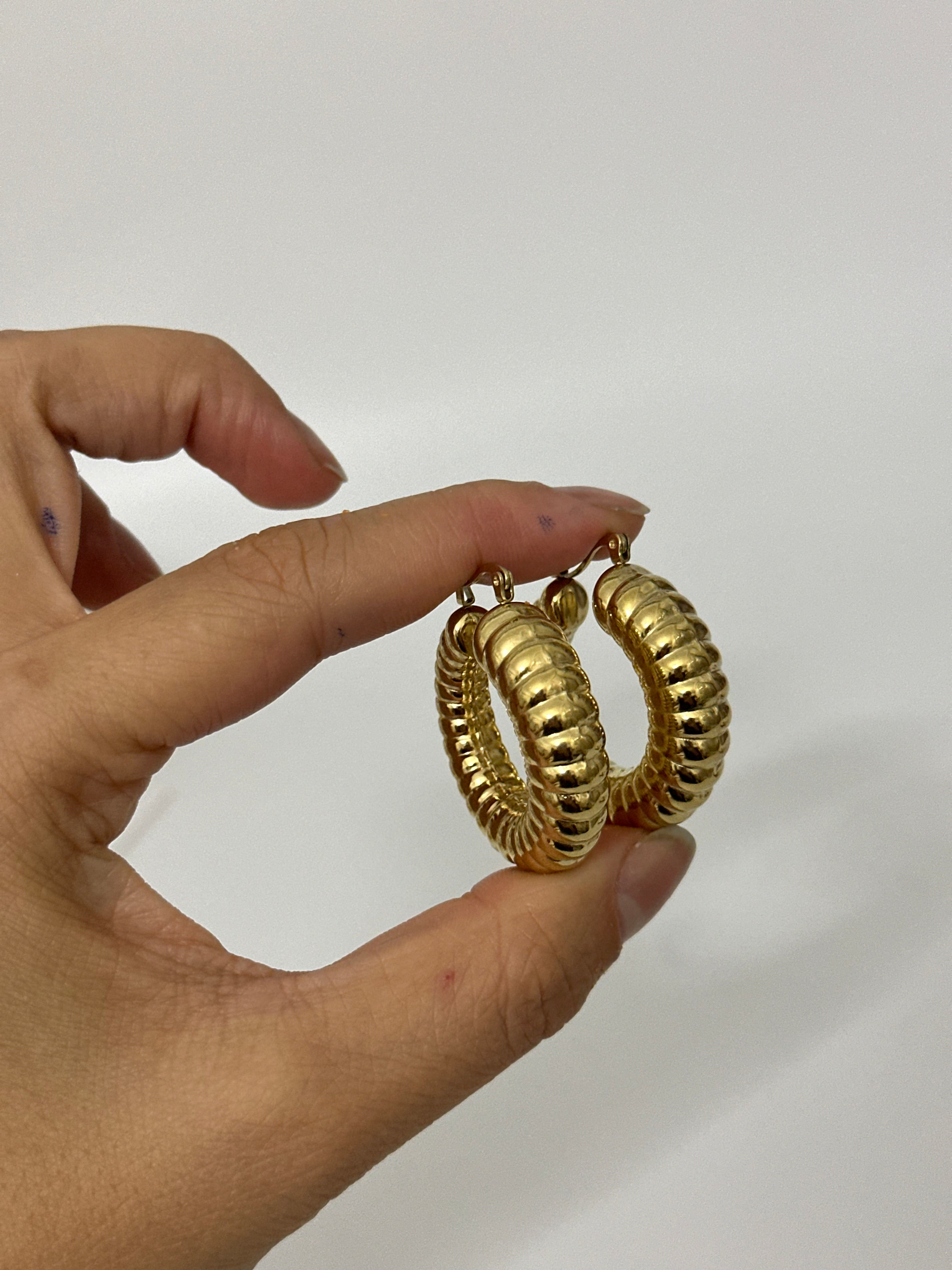 Silindir Model Çelik Halka Küpe