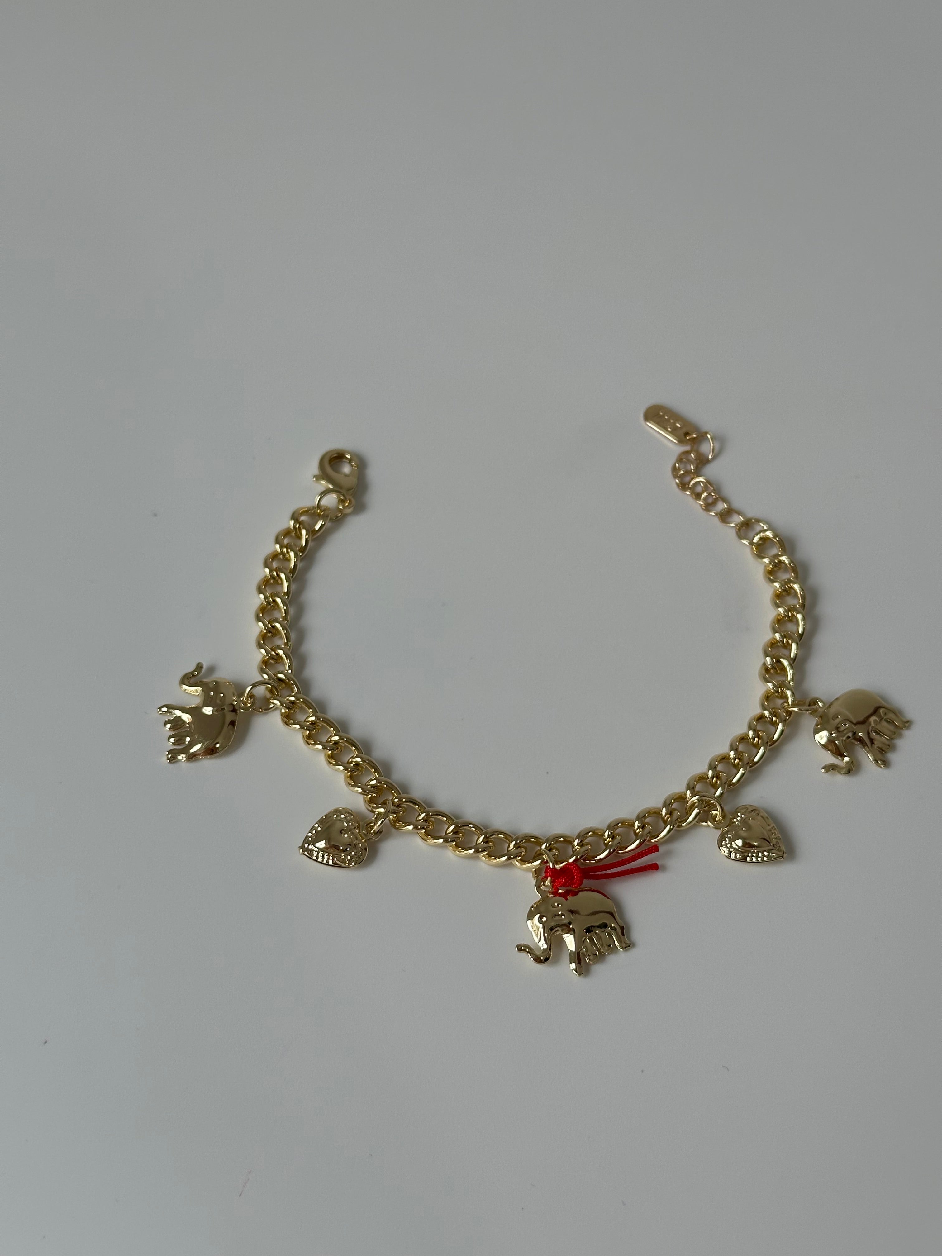 Fil Charm Şans Bilekliği 14K