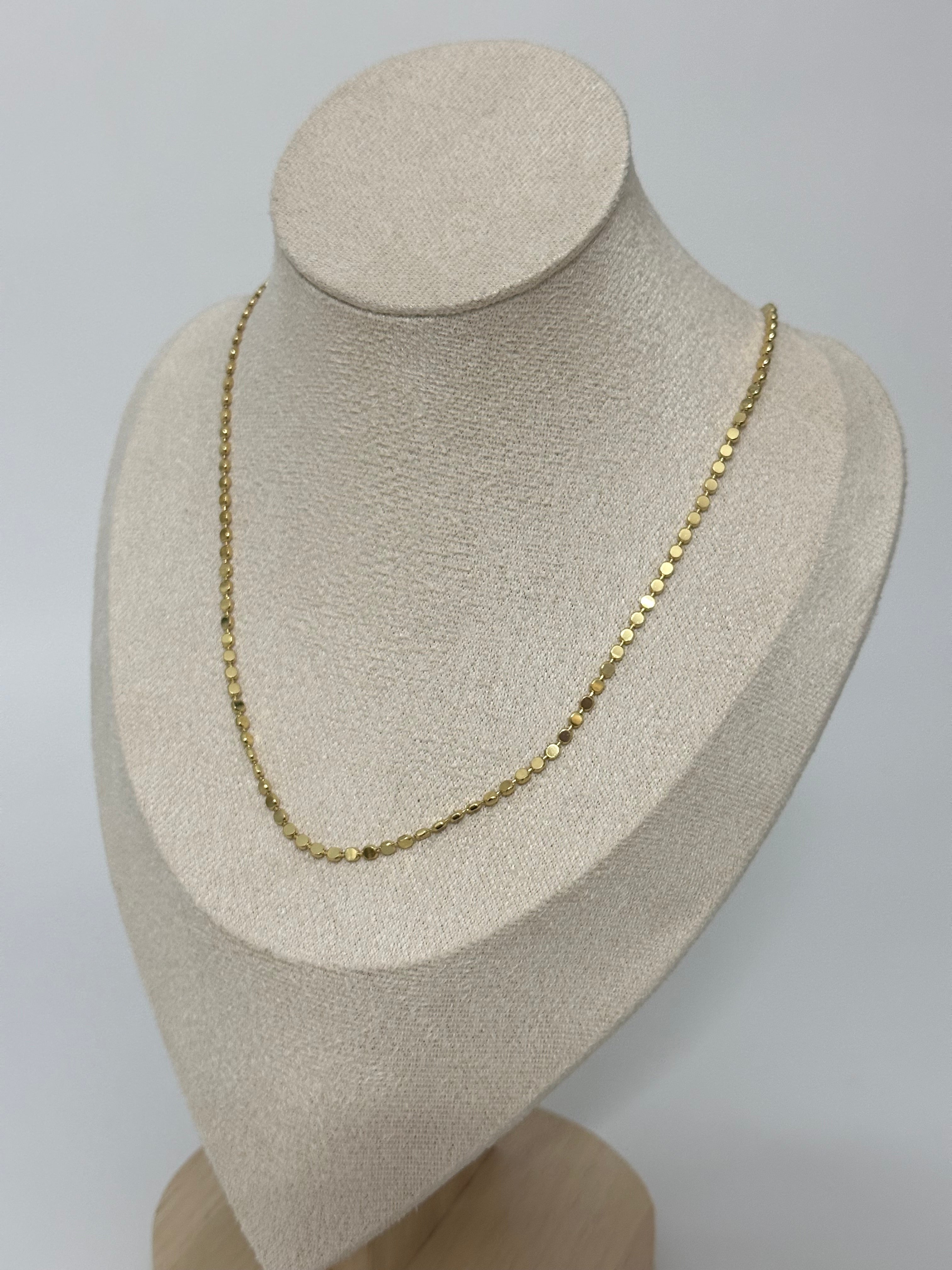 Çelik pul zincir kolye