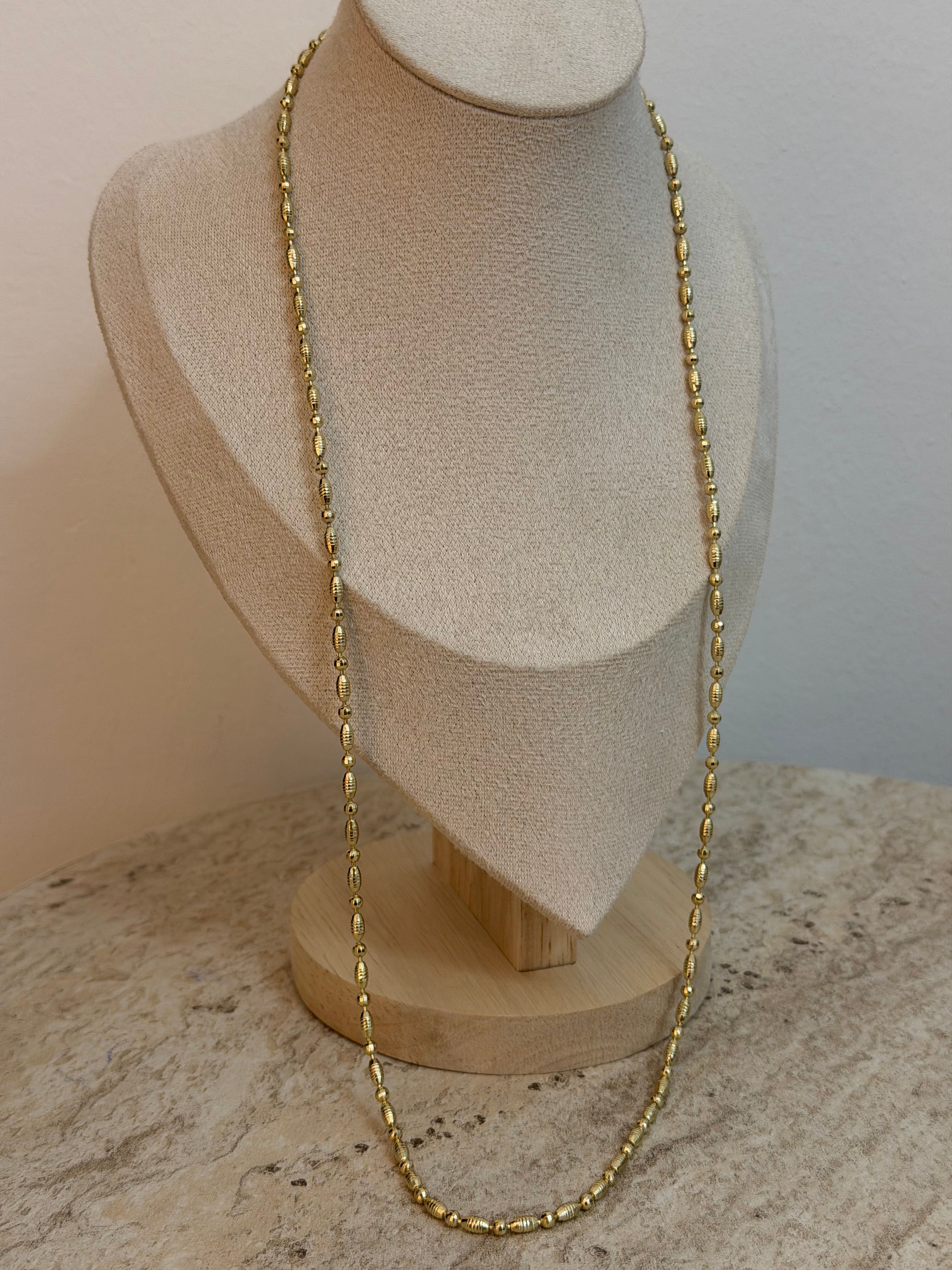 70 cm Yansımalı Arpa Model Xuping Zincir Kolye